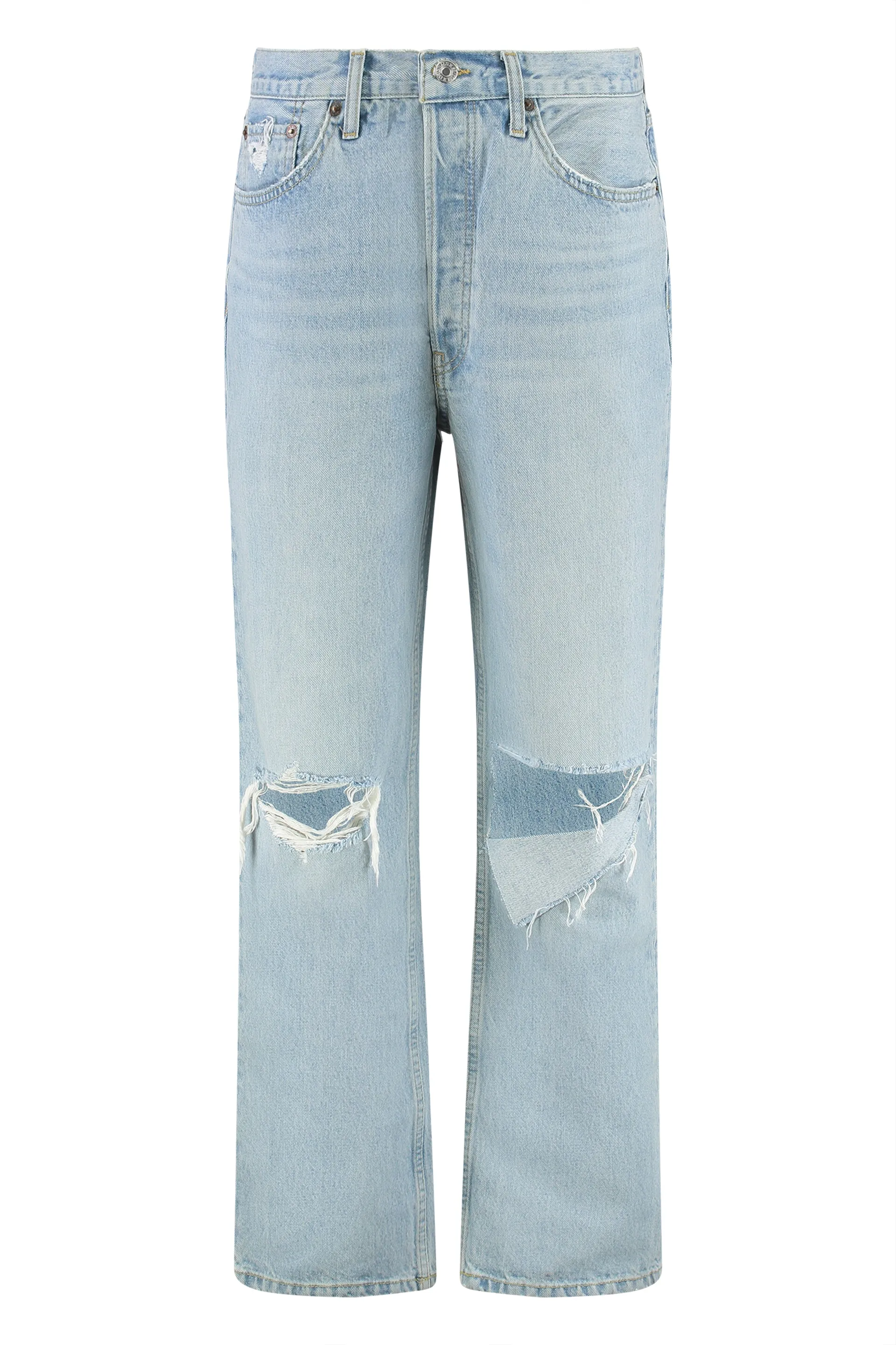 5-Pocket Straight-Leg Jeans sold by Lord & Taylor