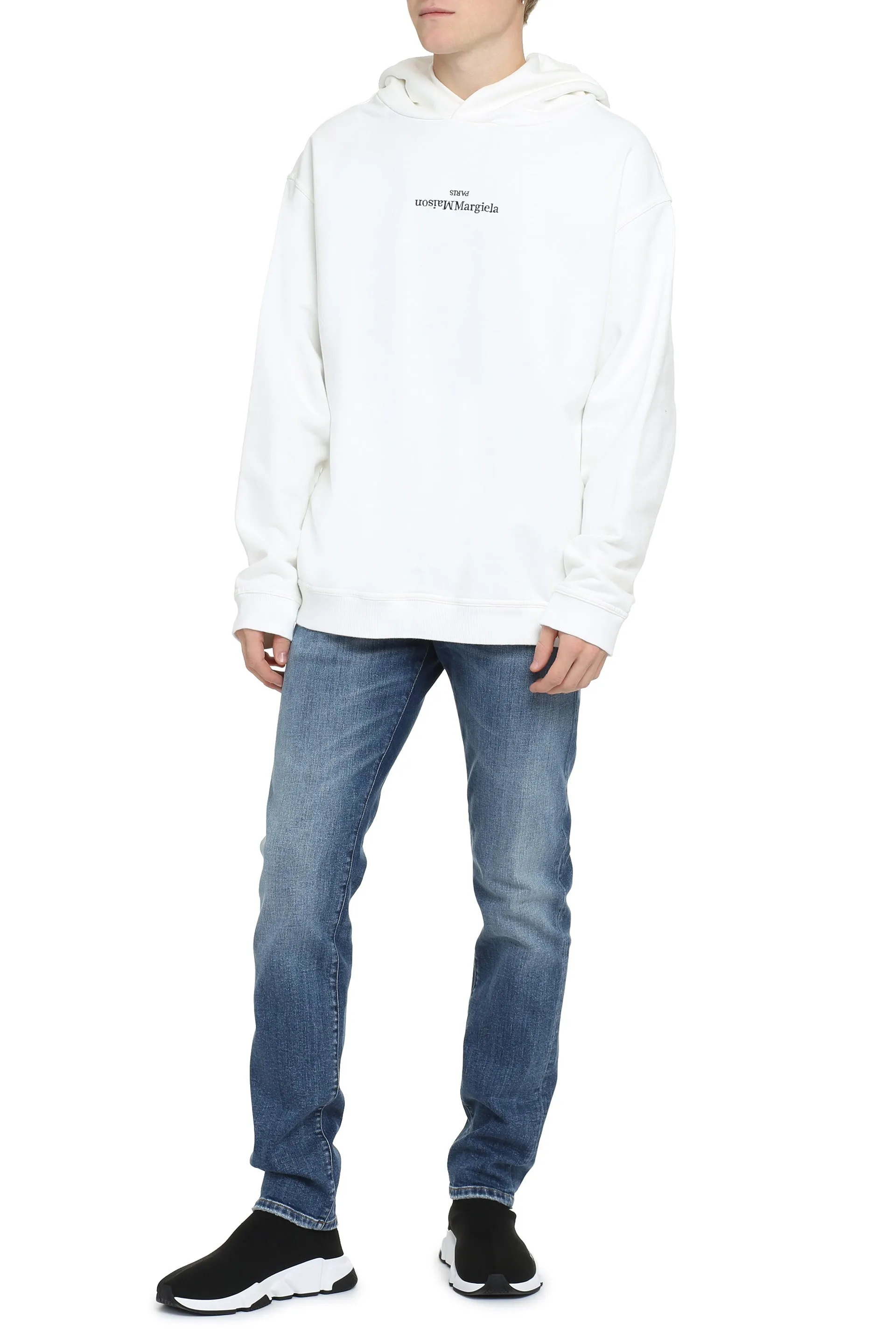 Ivory Cotton Hooded Sweatshirt sold by Lord & Taylor product image thumbnail 3