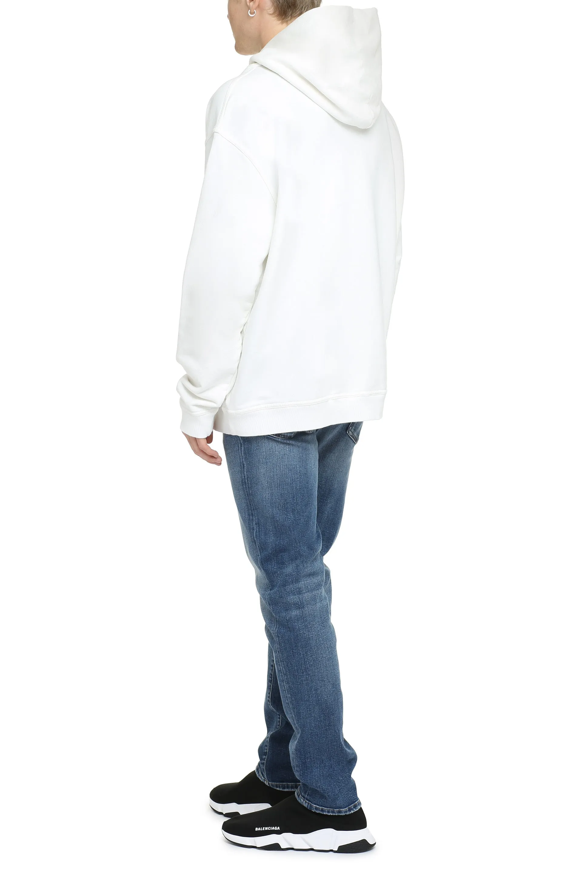 Ivory Cotton Hooded Sweatshirt sold by Lord & Taylor product image thumbnail 4