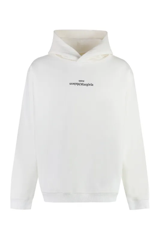 Ivory Cotton Hooded Sweatshirt sold by Lord & Taylor