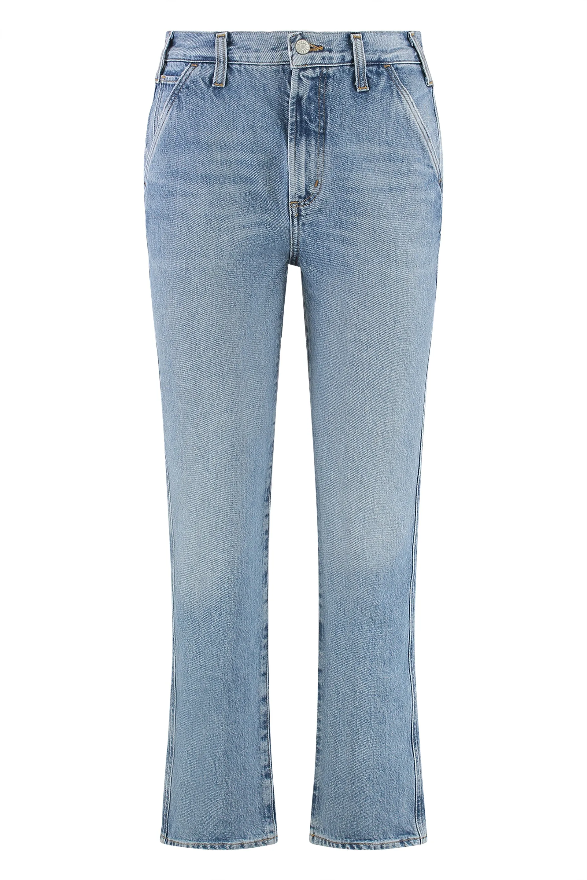 Cooper High-Rise Straight Leg Jeans sold by Lord & Taylor
