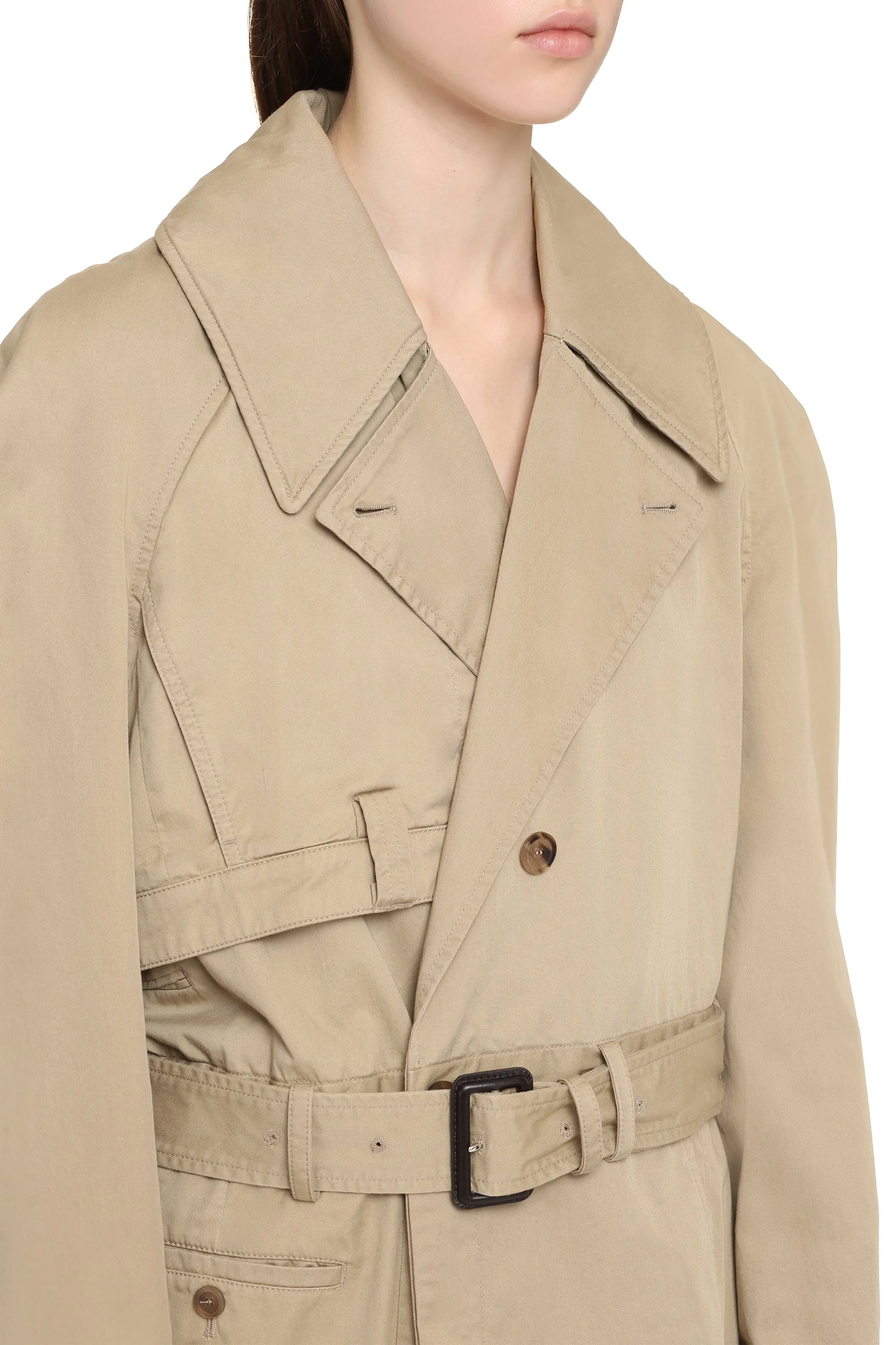 Oversize Cotton Trench Coat sold by Lord & Taylor product image thumbnail 5