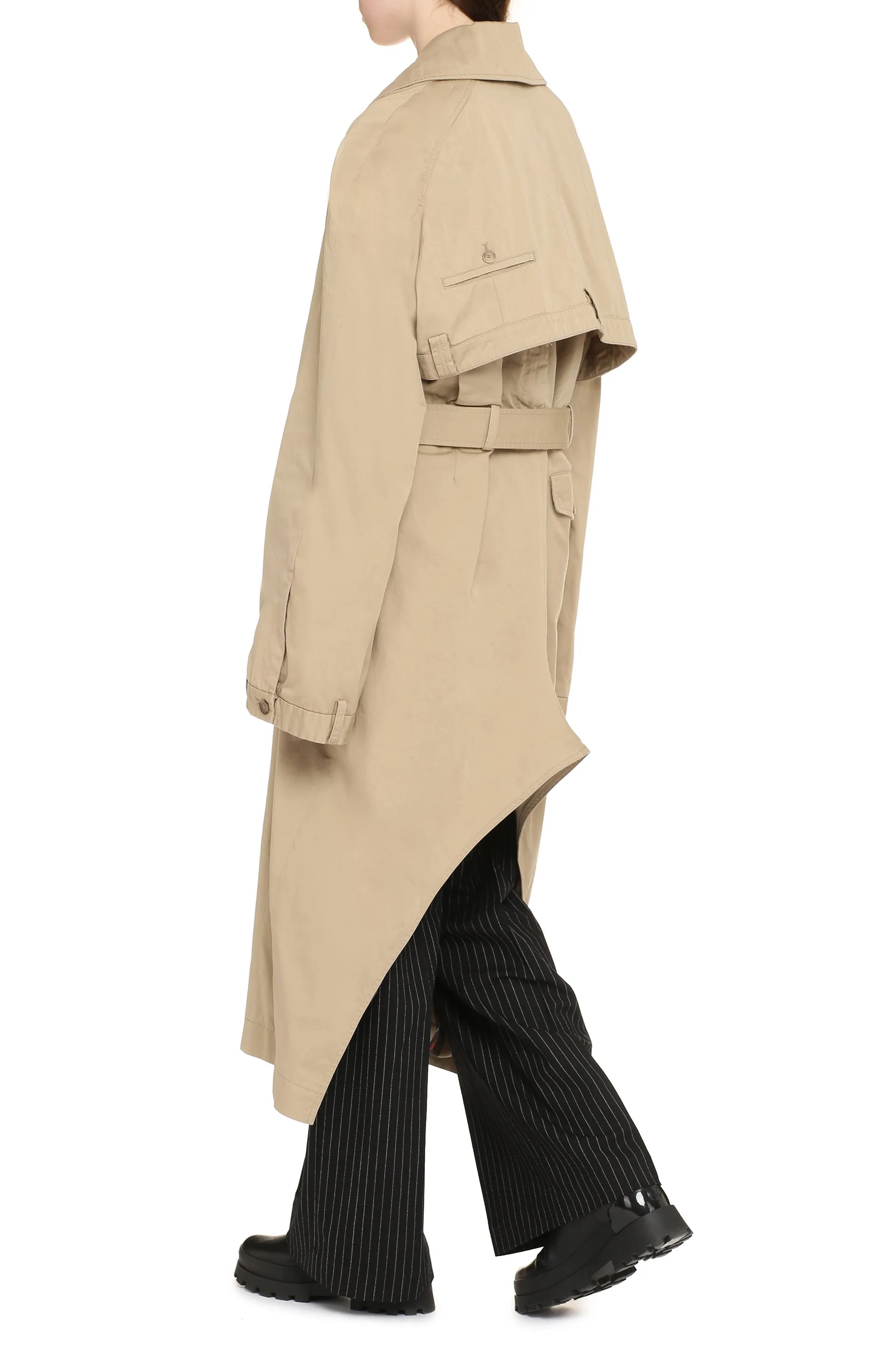 Oversize Cotton Trench Coat sold by Lord & Taylor product image thumbnail 4