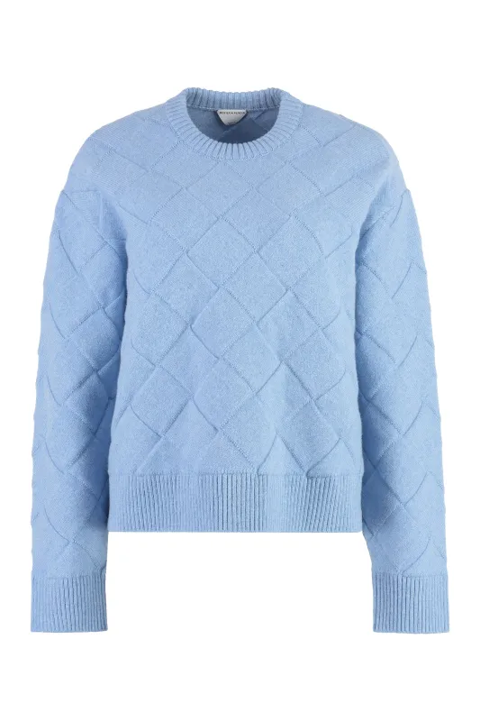 Light Blue Crew-Neck Wool Sweater sold by Lord & Taylor