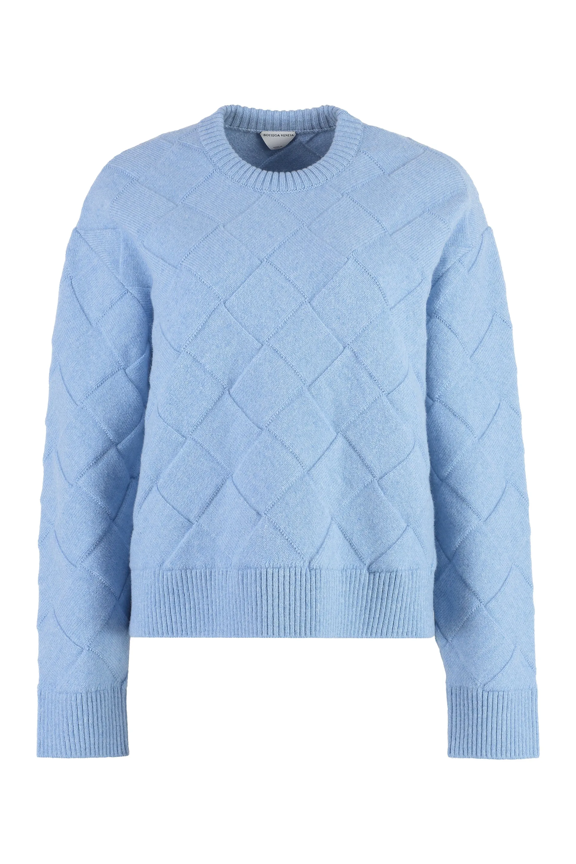 Light Blue Crew-Neck Wool Sweater sold by Lord & Taylor