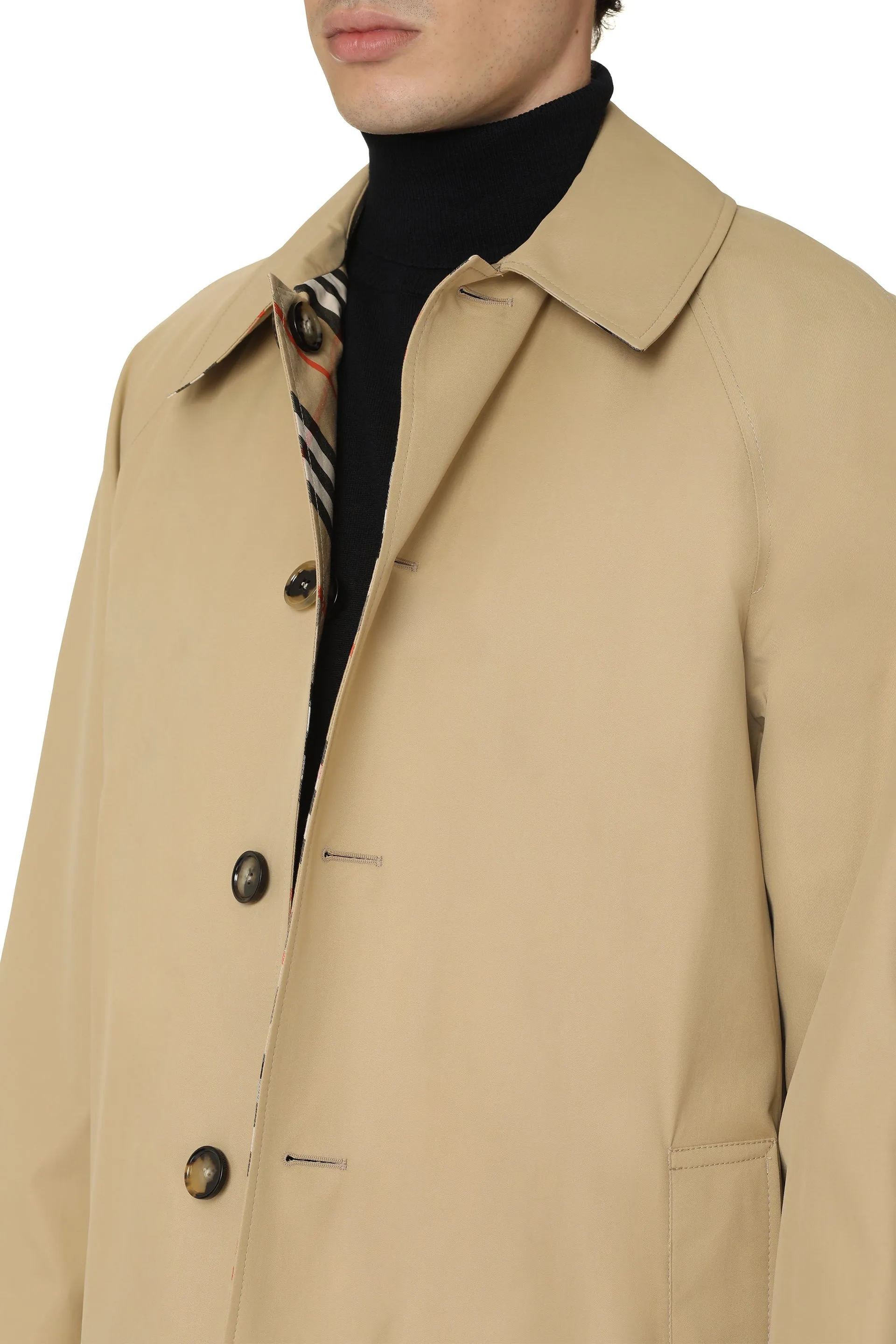 Reversible Cotton Trench Coat sold by Lord & Taylor product image thumbnail 3