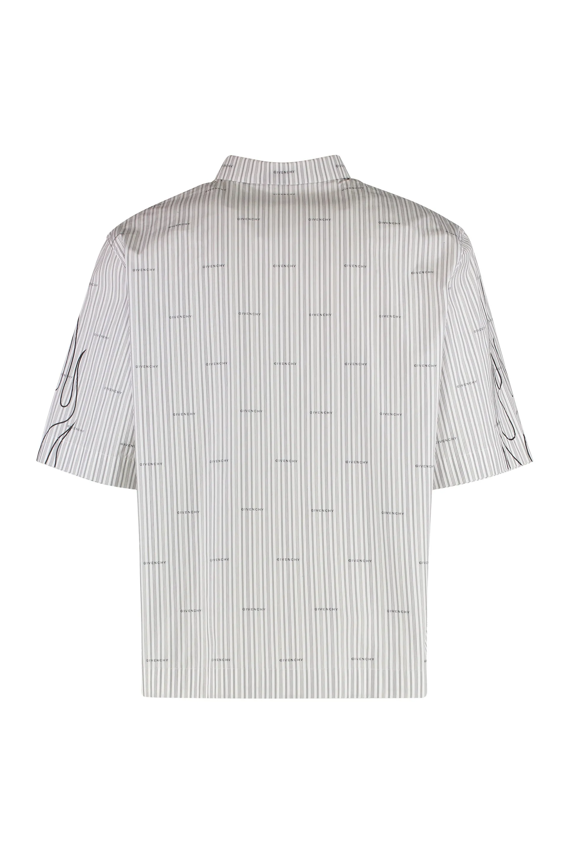 Striped Logo Cotton Shirt sold by Lord & Taylor product image thumbnail 2