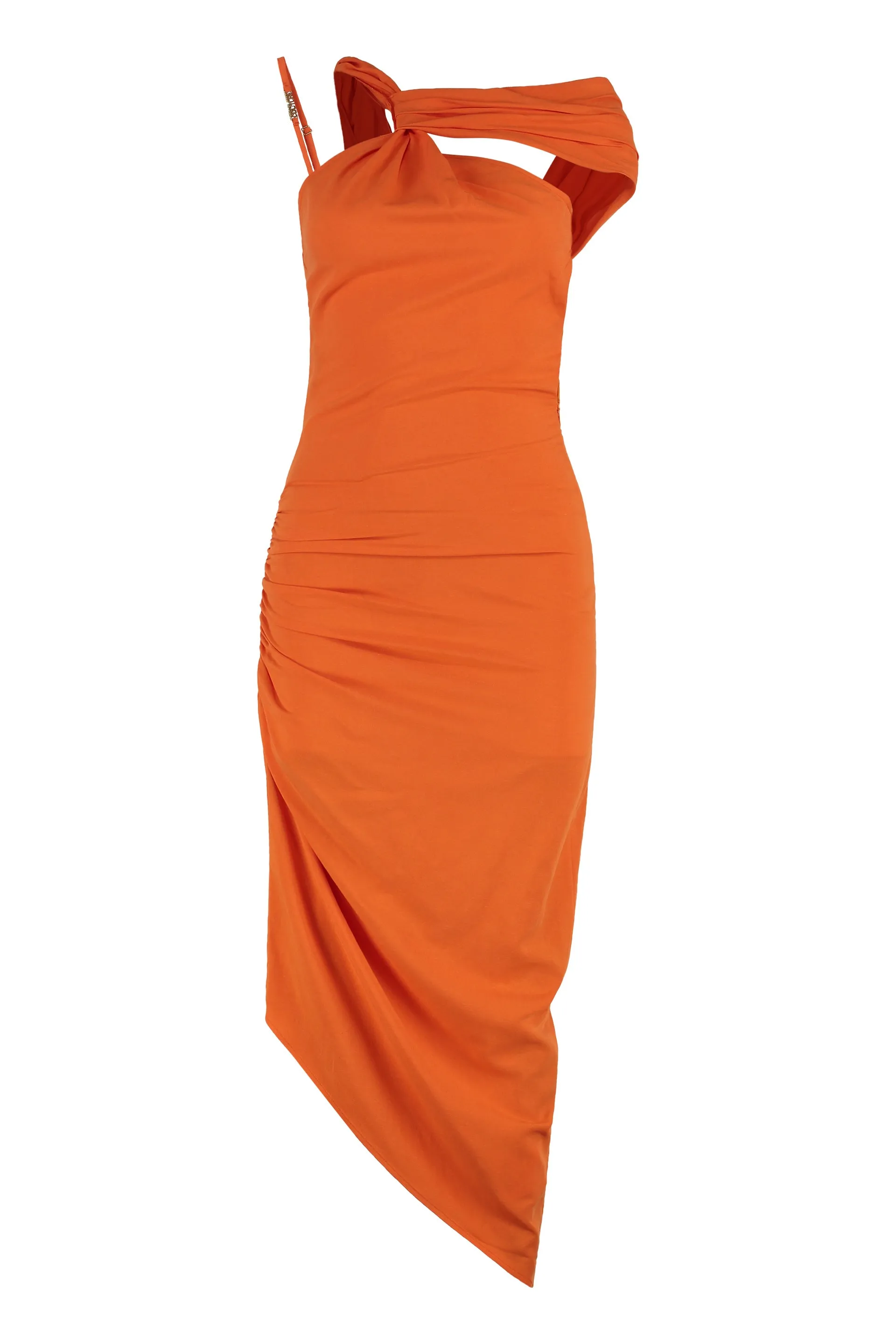 Asymmetric Dress in Orange sold by Lord & Taylor