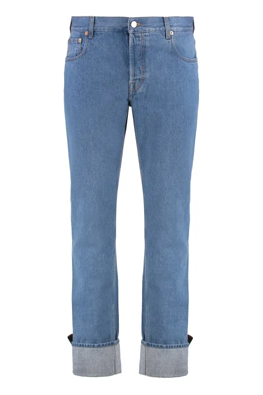 5-Pocket Straight-Leg Jeans sold by Lord & Taylor