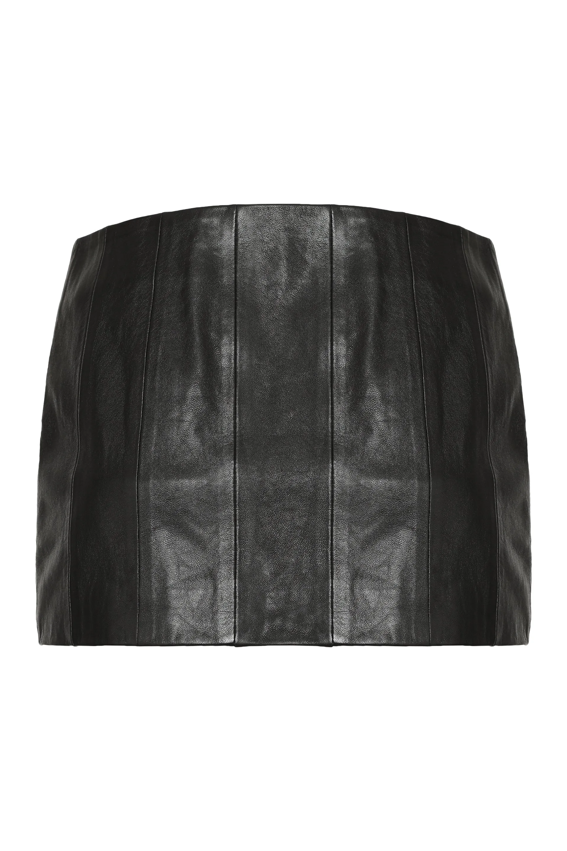 Khaite Meelar Leather Mini Skirt sold by Lord & Taylor product image thumbnail 2