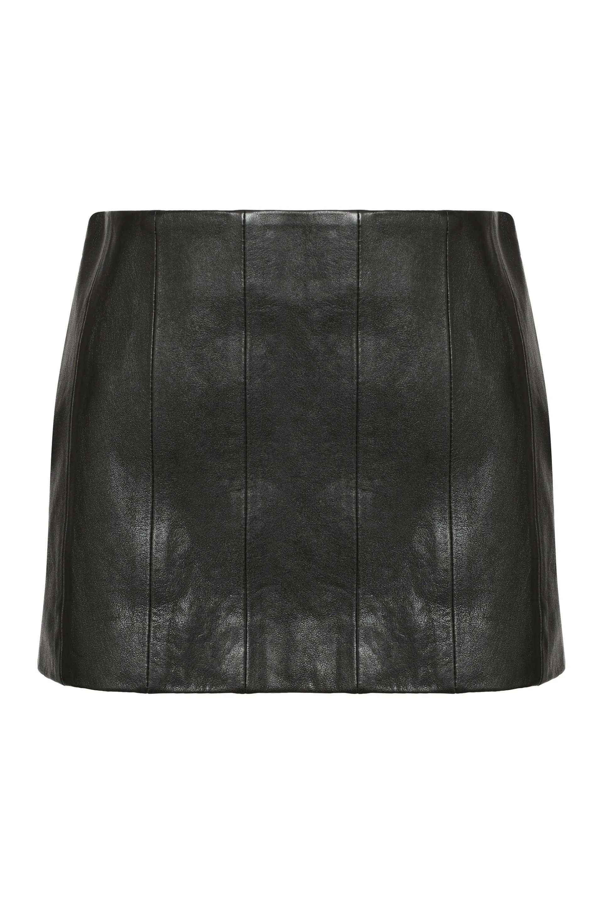 Khaite Meelar Leather Mini Skirt sold by Lord & Taylor