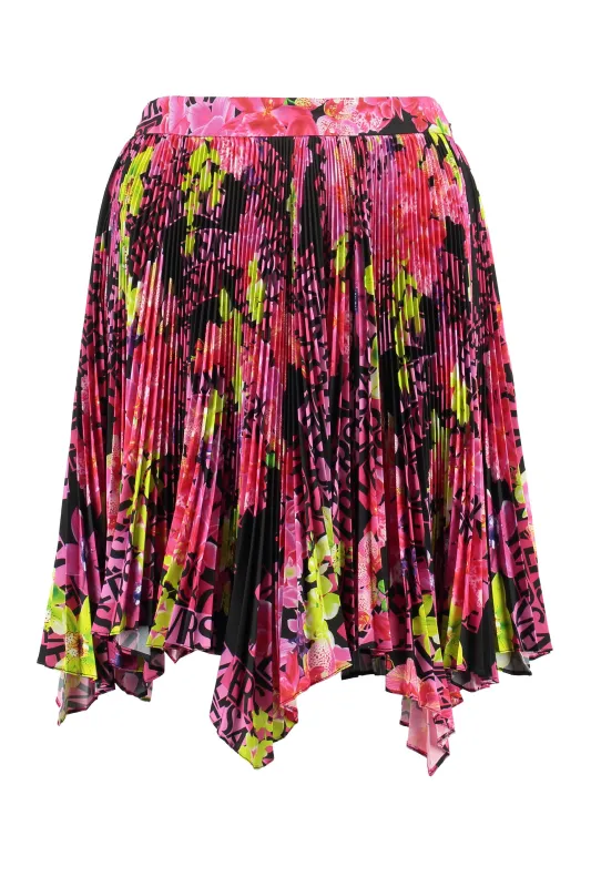 Orchid Print Pleated Skirt sold by Lord & Taylor