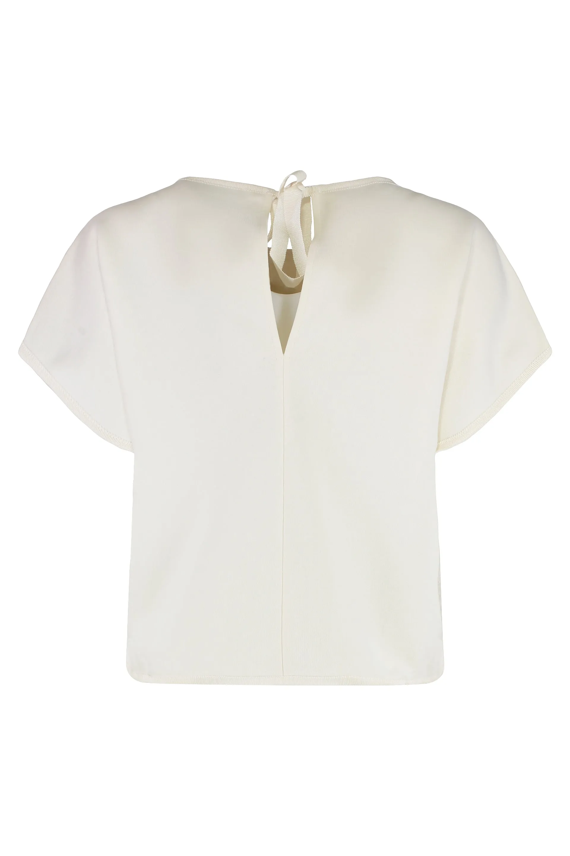 Ivory Cotton Crew-Neck T-Shirt sold by Lord & Taylor product image thumbnail 2