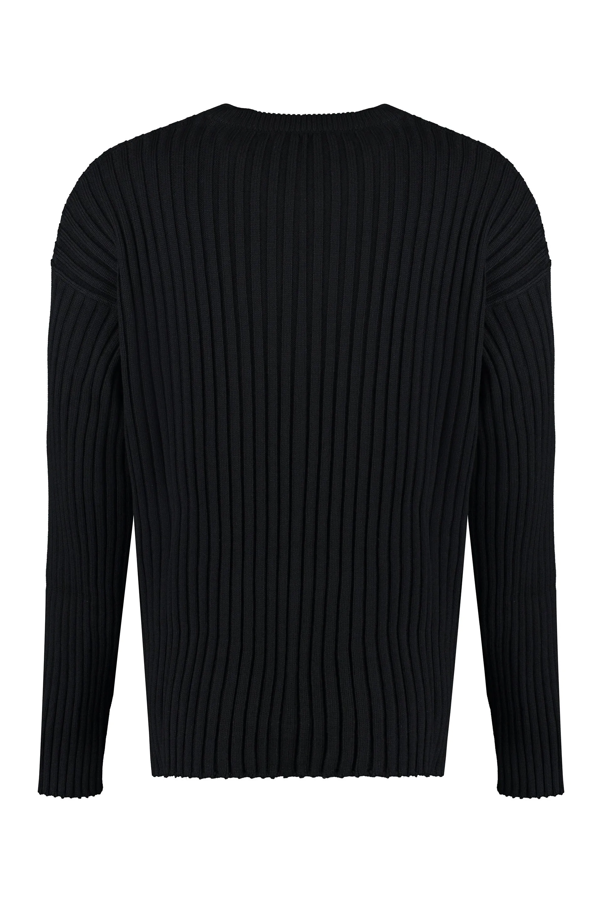 Crew-Neck Wool Sweater with Leather Trim sold by Lord & Taylor product image thumbnail 2