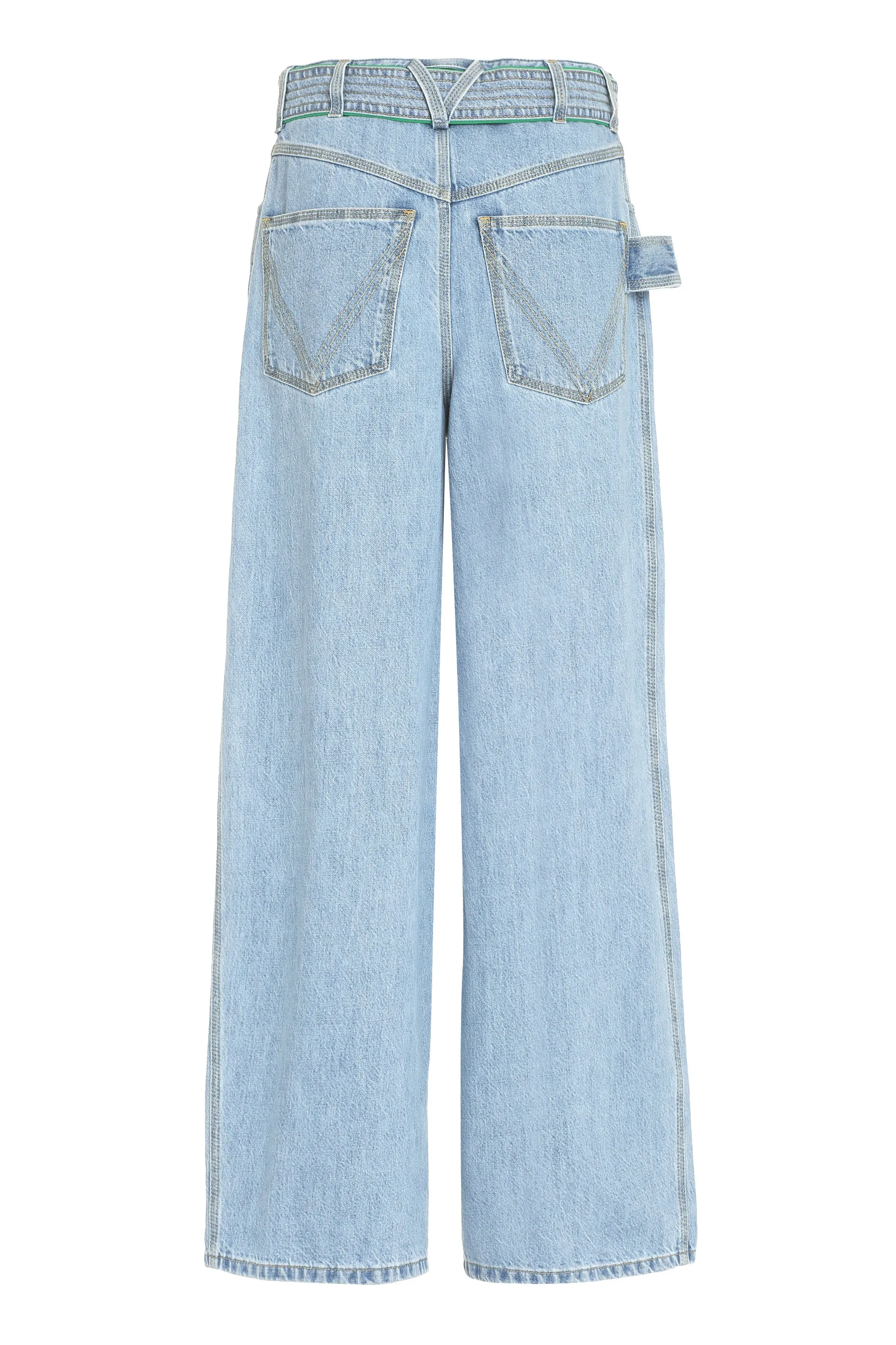 Wide-Leg Cotton Jeans sold by Lord & Taylor product image thumbnail 2