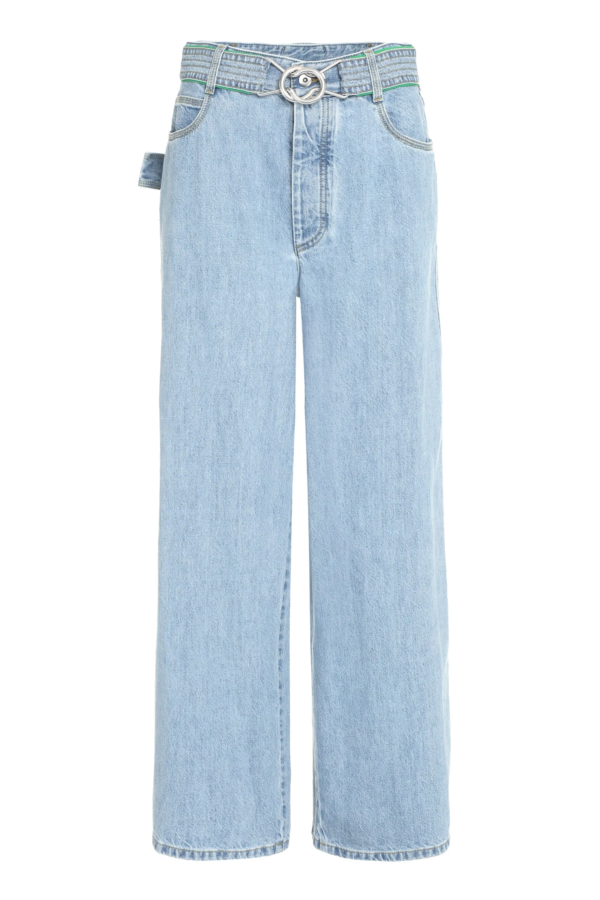 Wide-Leg Cotton Jeans sold by Lord & Taylor