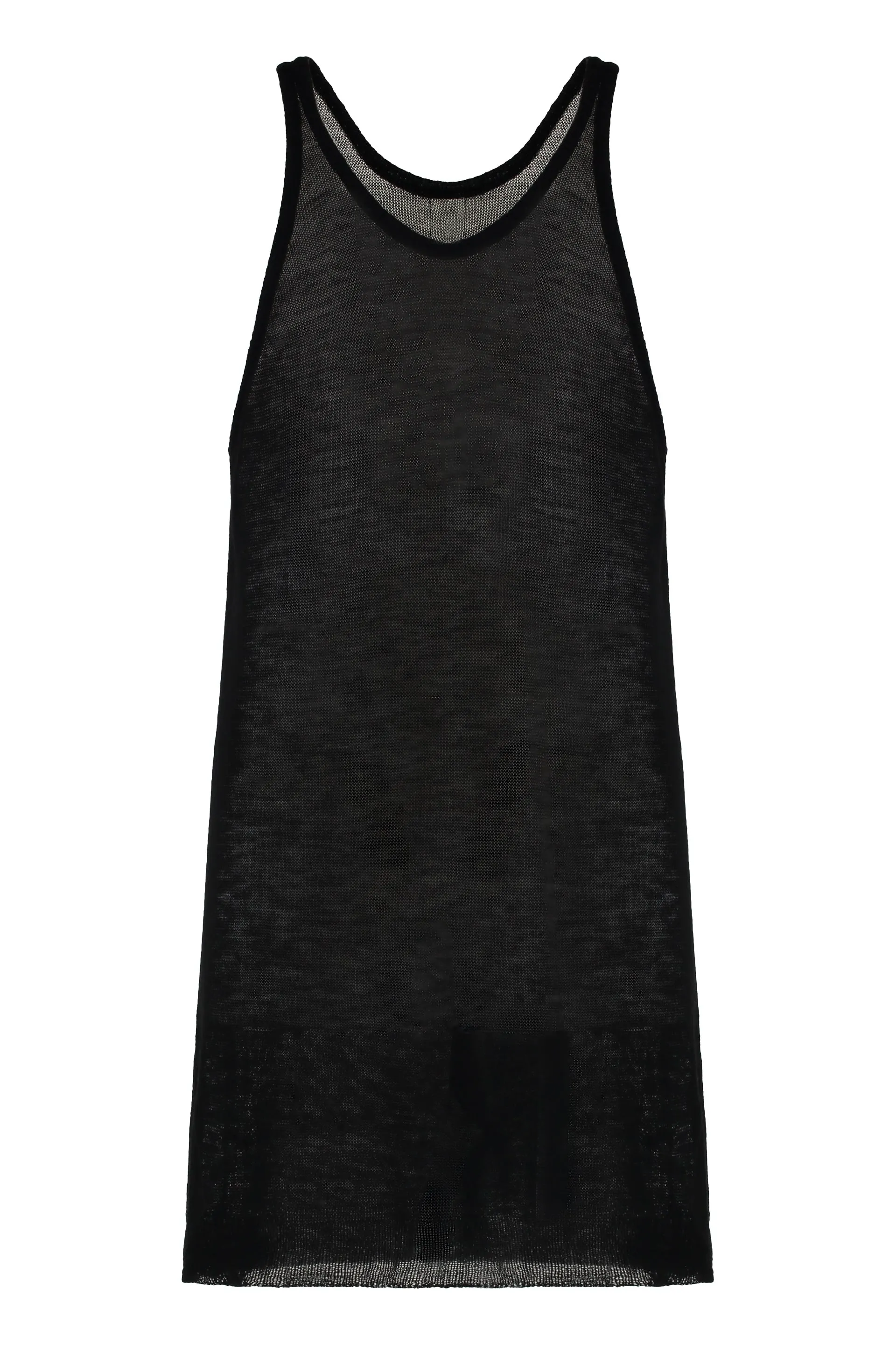 Virgin Wool Ribbed Tank Top sold by Lord & Taylor