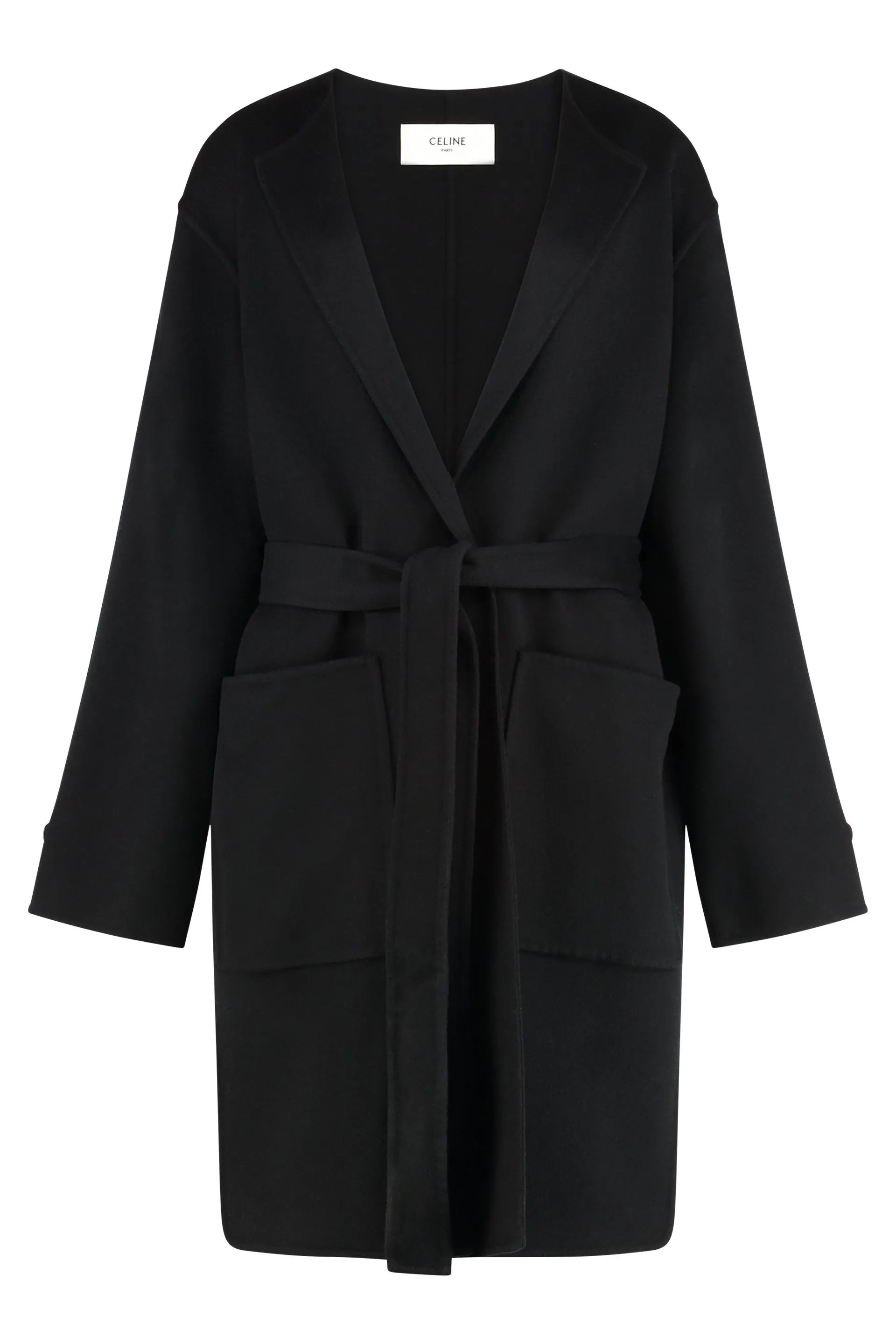 Cashmere Coat with Leather Trim sold by Lord & Taylor