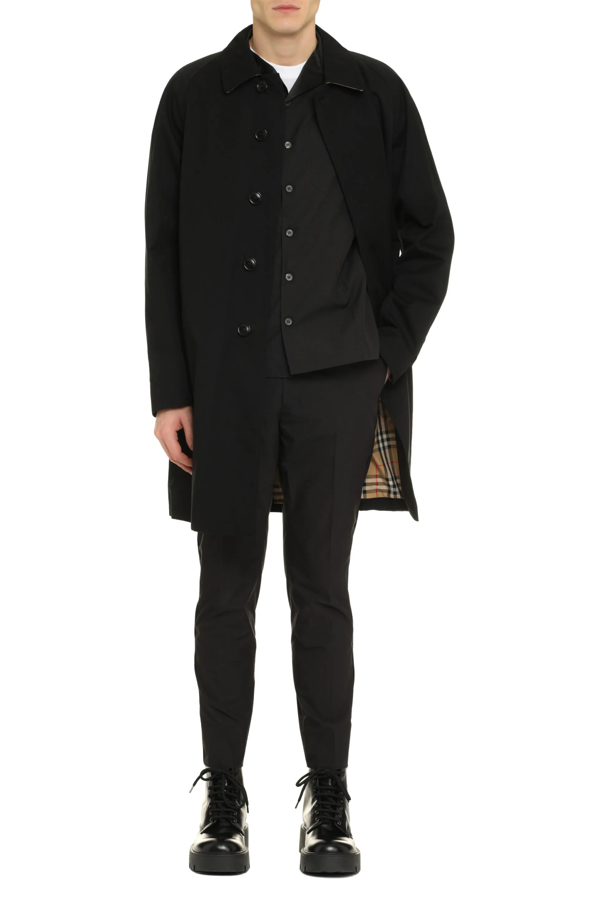 Burberry Camden Cotton Trench Coat sold by Lord & Taylor product image thumbnail 3