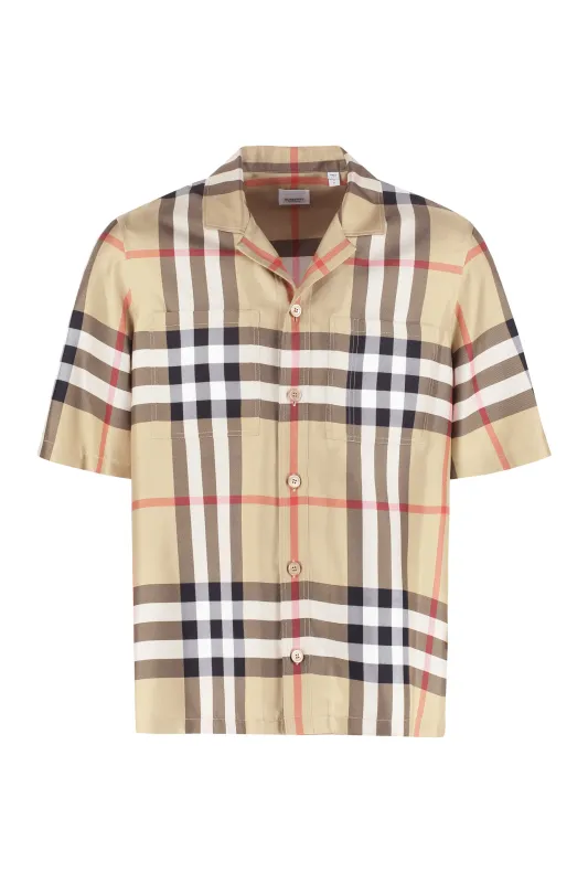 Burberry Short Sleeve Silk Shirt sold by Lord & Taylor