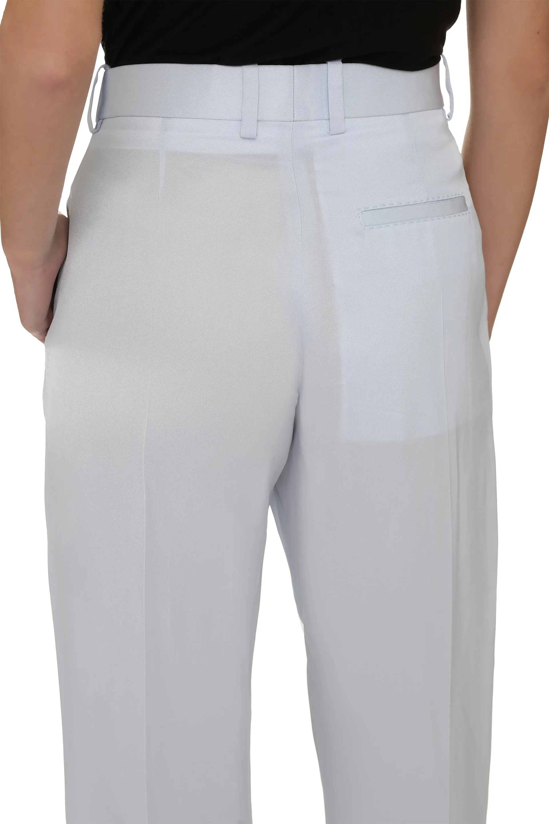 Turquoise Straight-Leg Viscose Trousers sold by Lord & Taylor product image thumbnail 5