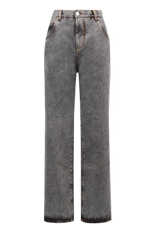 5-Pocket Straight-Leg Jeans sold by Lord & Taylor