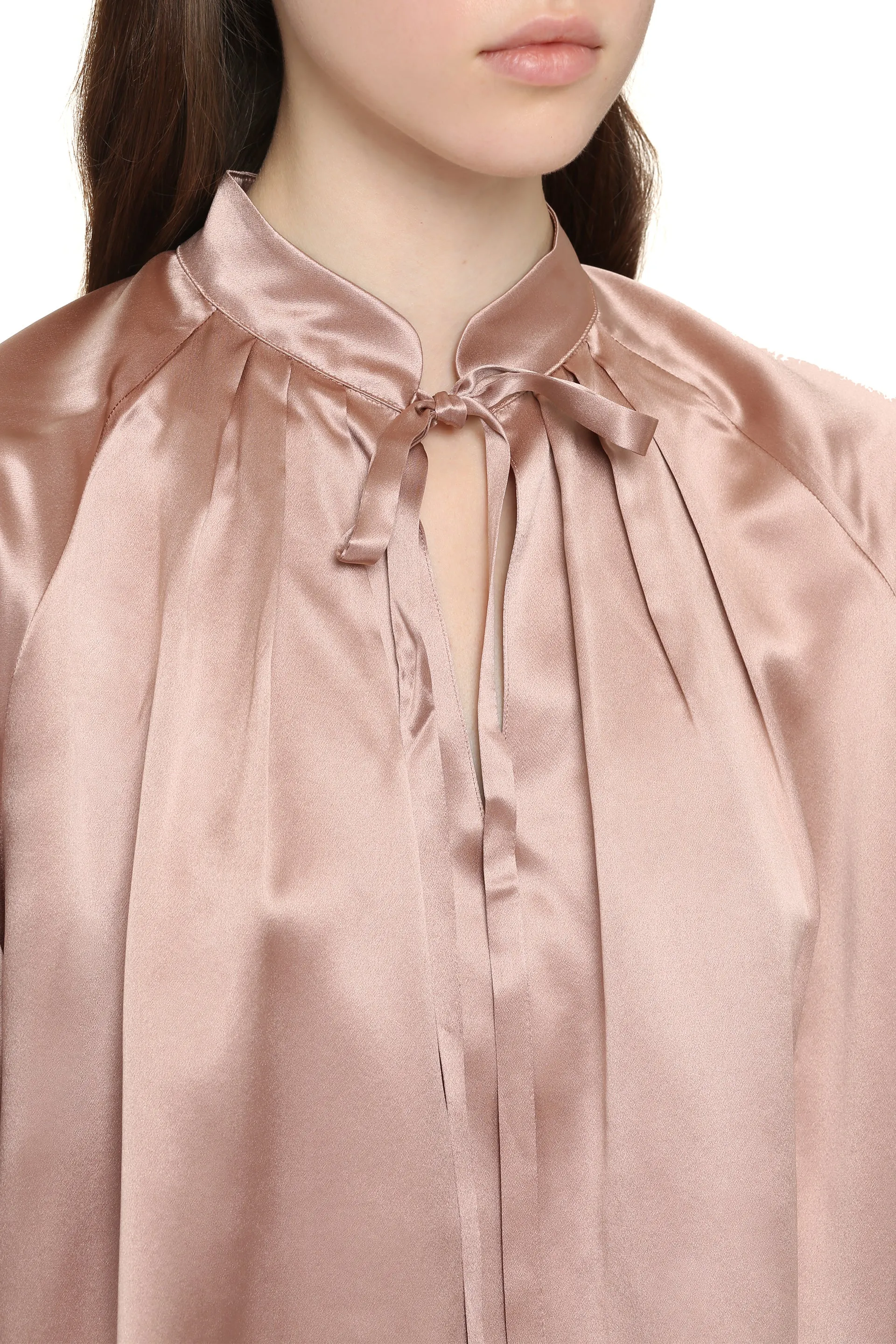 Silk Tie-Neck Blouse sold by Lord & Taylor product image thumbnail 5