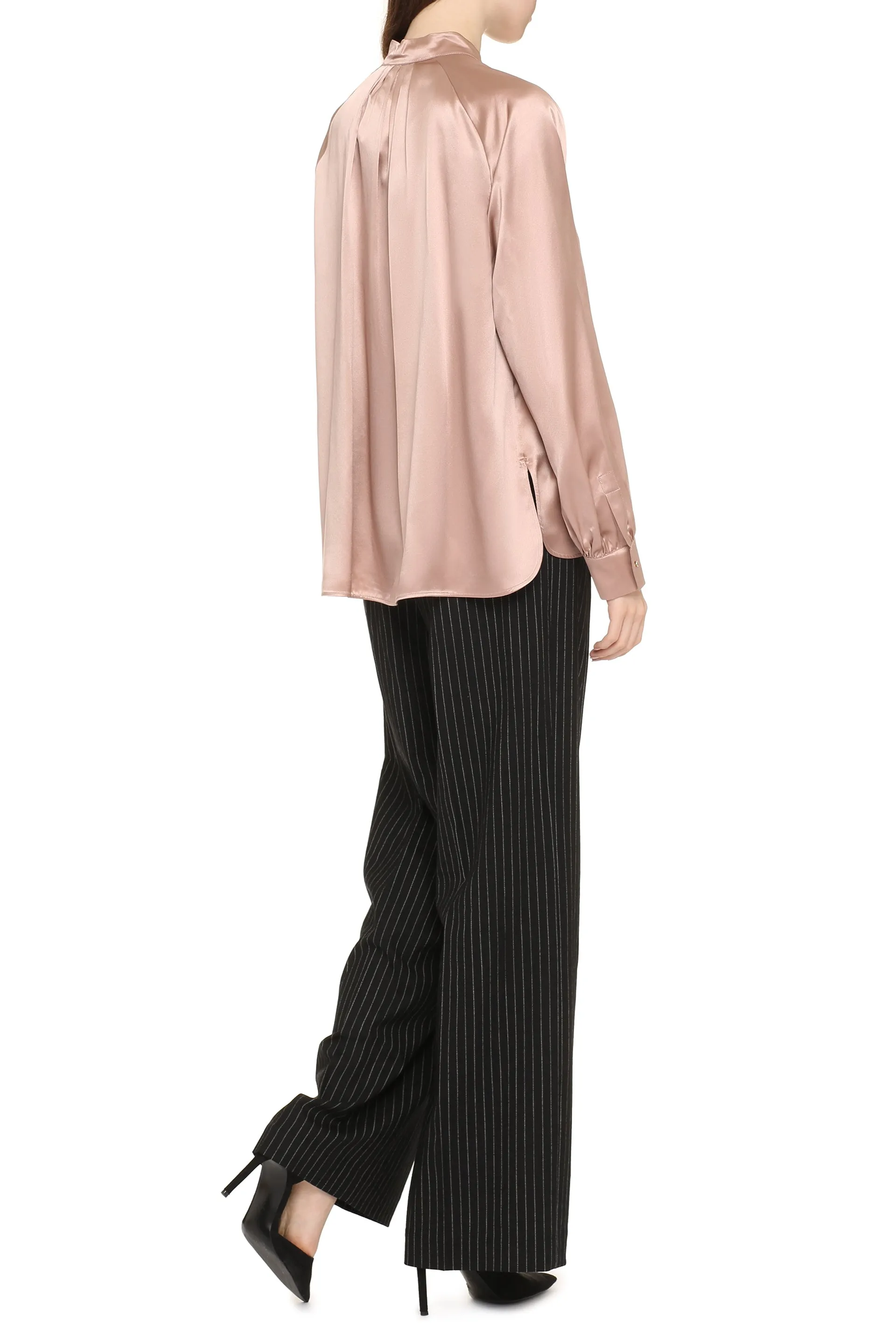 Silk Tie-Neck Blouse sold by Lord & Taylor product image thumbnail 4