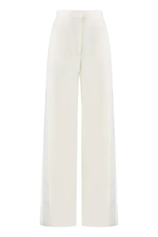 Ivory Wool Trousers sold by Lord & Taylor