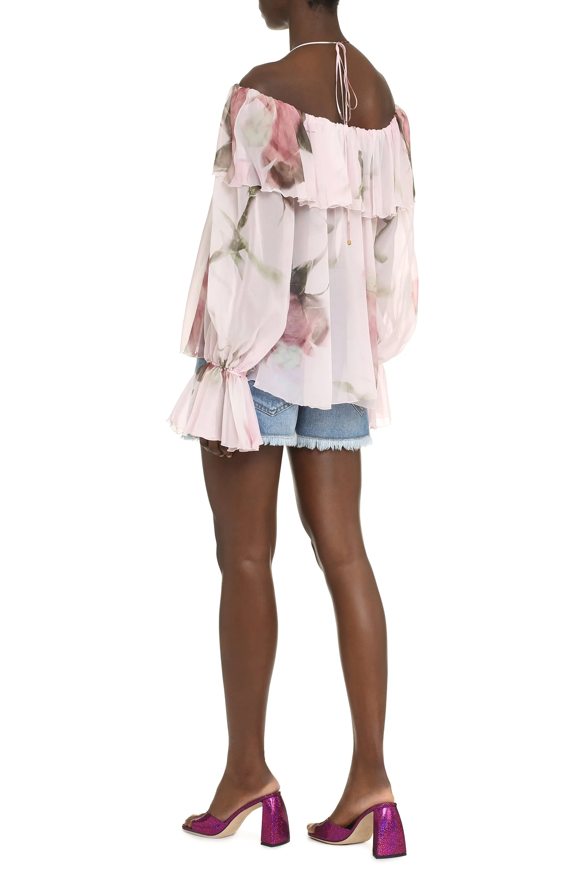 Printed Silk Blouse sold by Lord & Taylor product image thumbnail 4