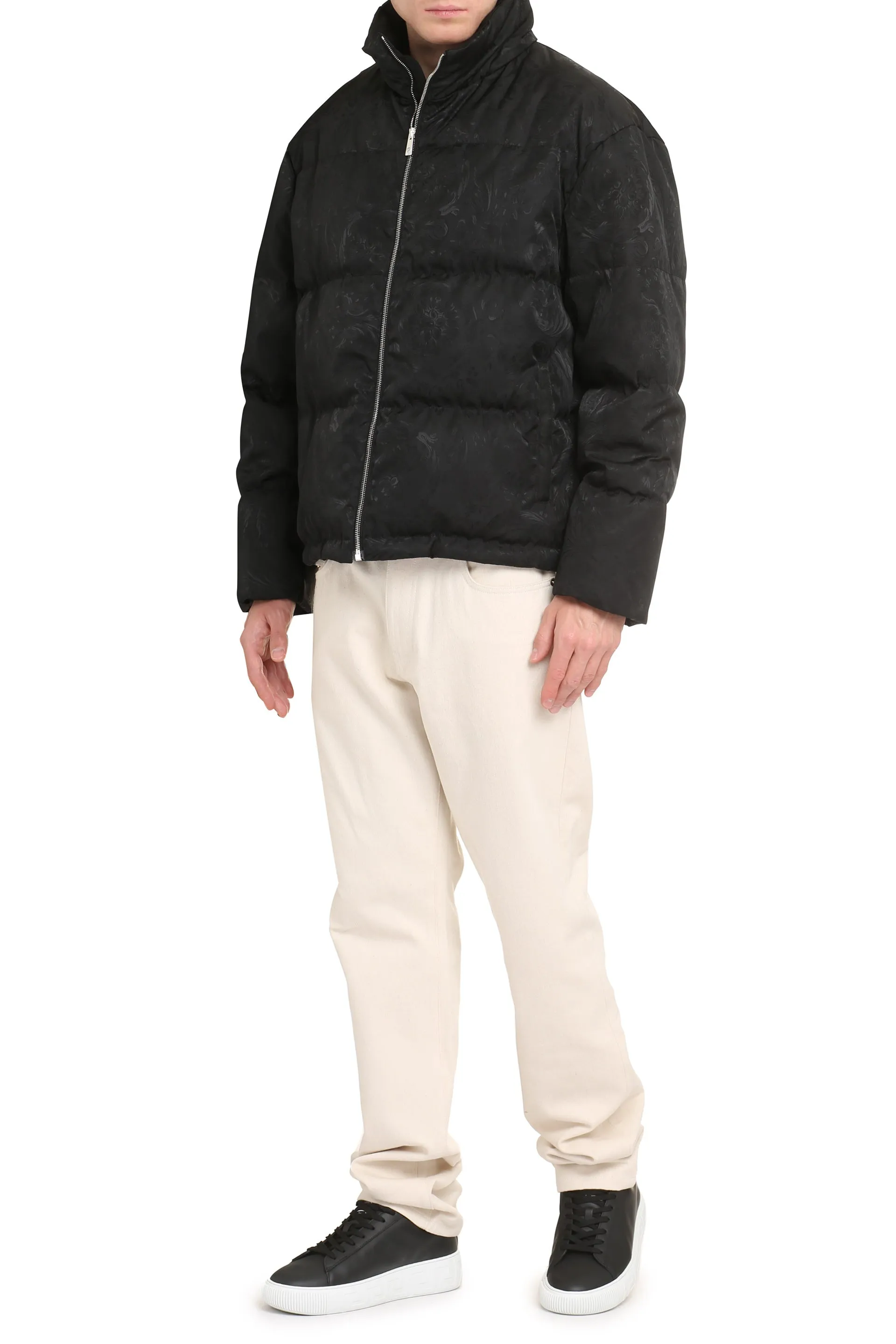 Jacquard Full-Zip Down Jacket sold by Lord & Taylor product image thumbnail 3