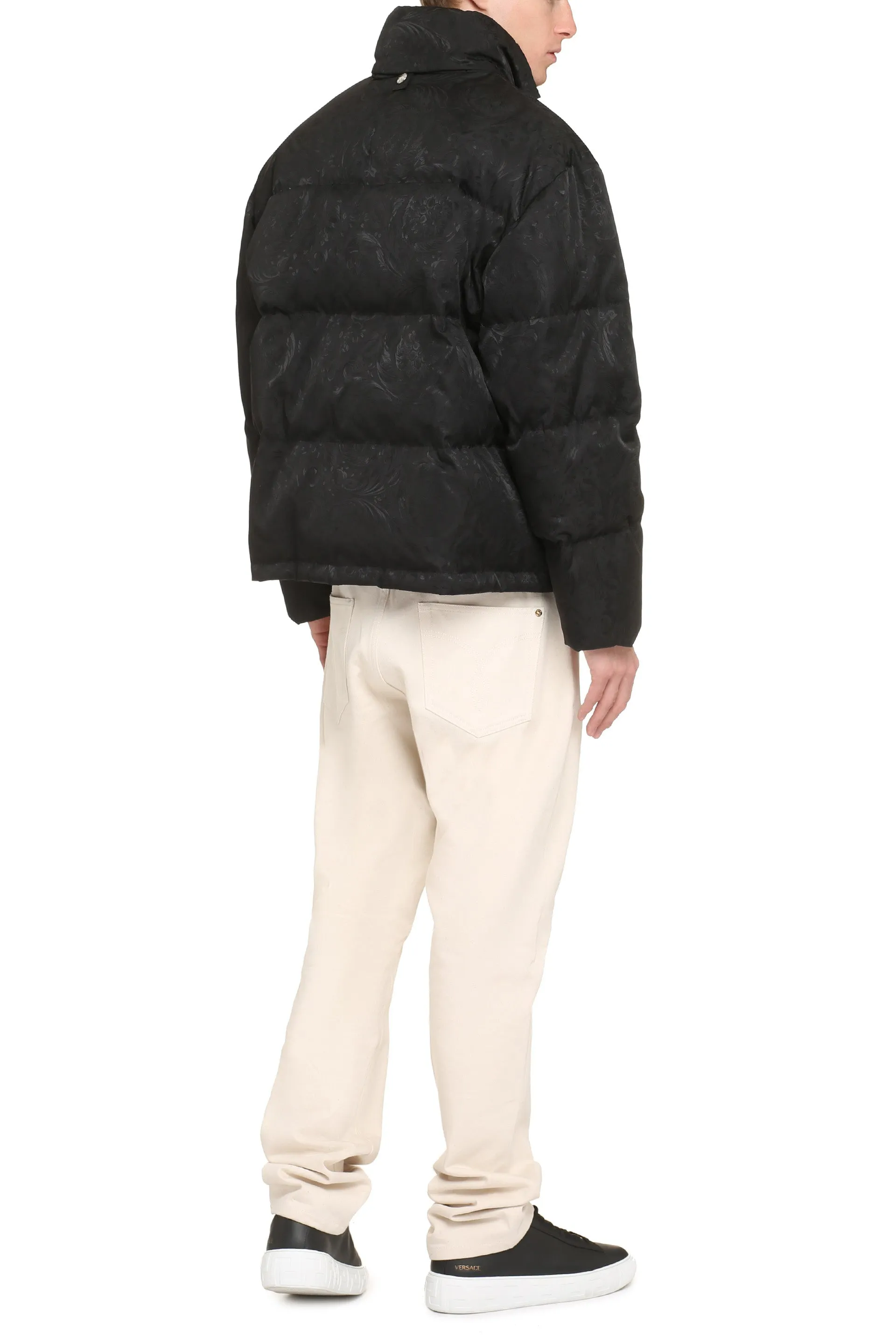 Jacquard Full-Zip Down Jacket sold by Lord & Taylor product image thumbnail 4