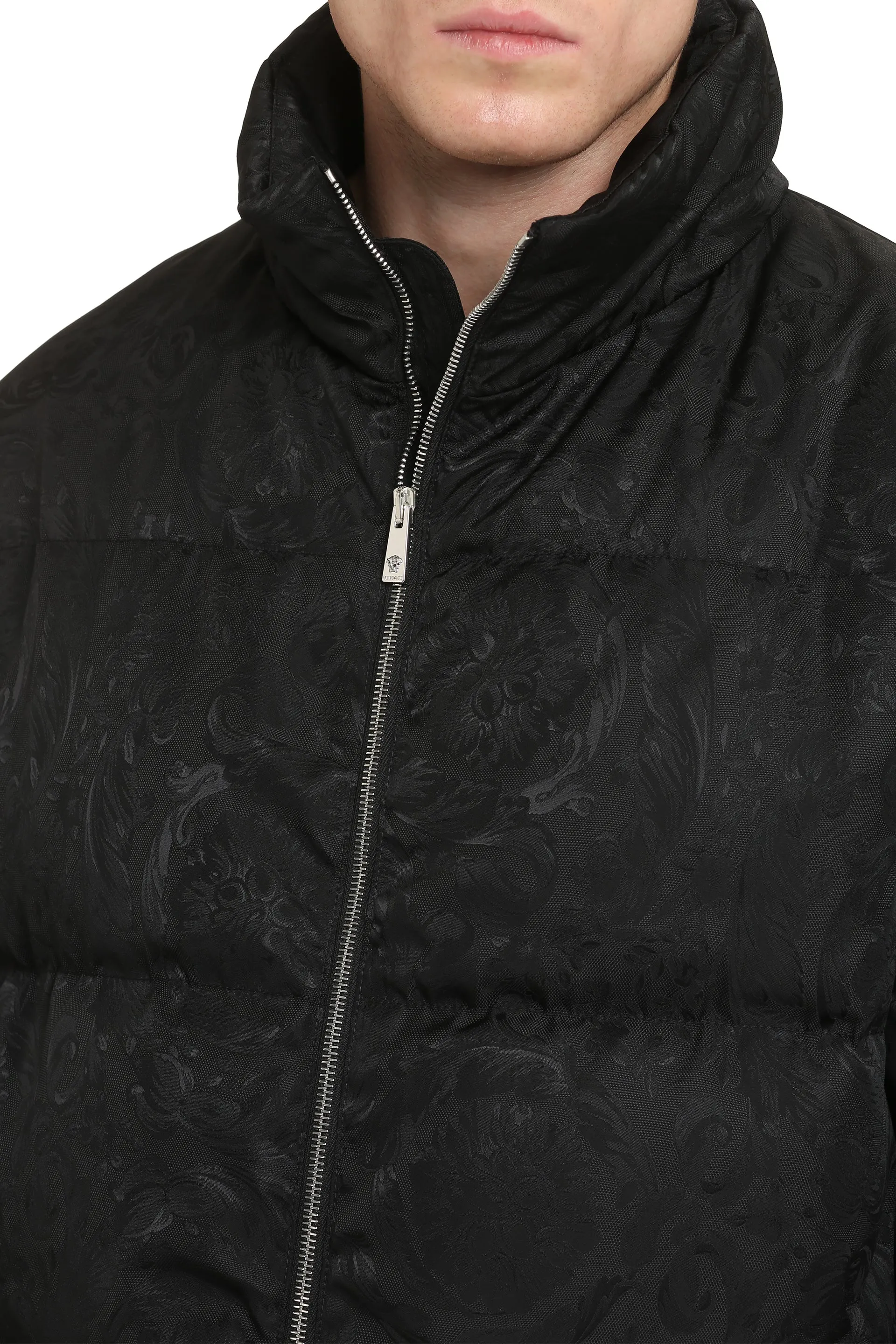 Jacquard Full-Zip Down Jacket sold by Lord & Taylor product image thumbnail 5