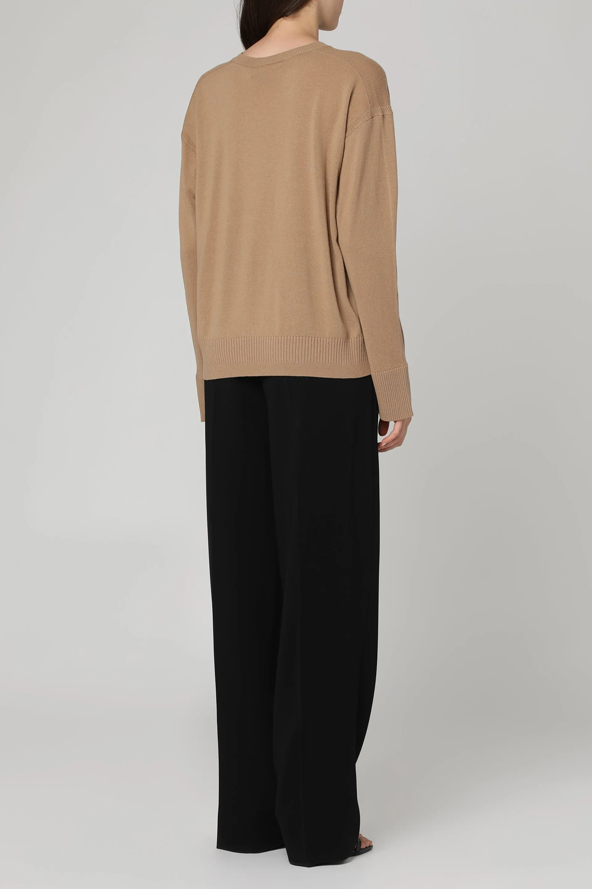 Crew-Neck Wool Sweater in Camel sold by Lord & Taylor product image thumbnail 4