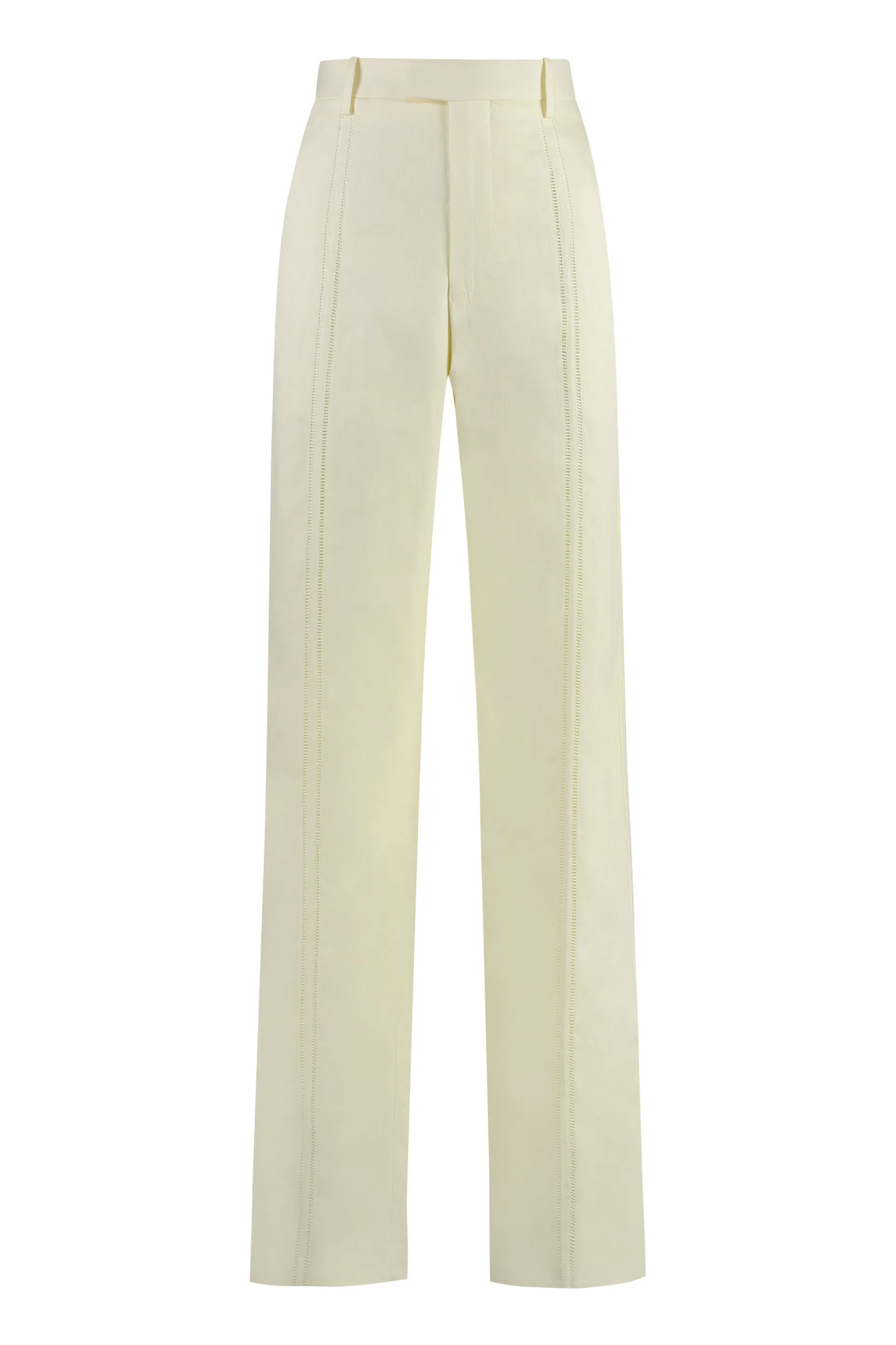 Yellow Linen Trousers sold by Lord & Taylor