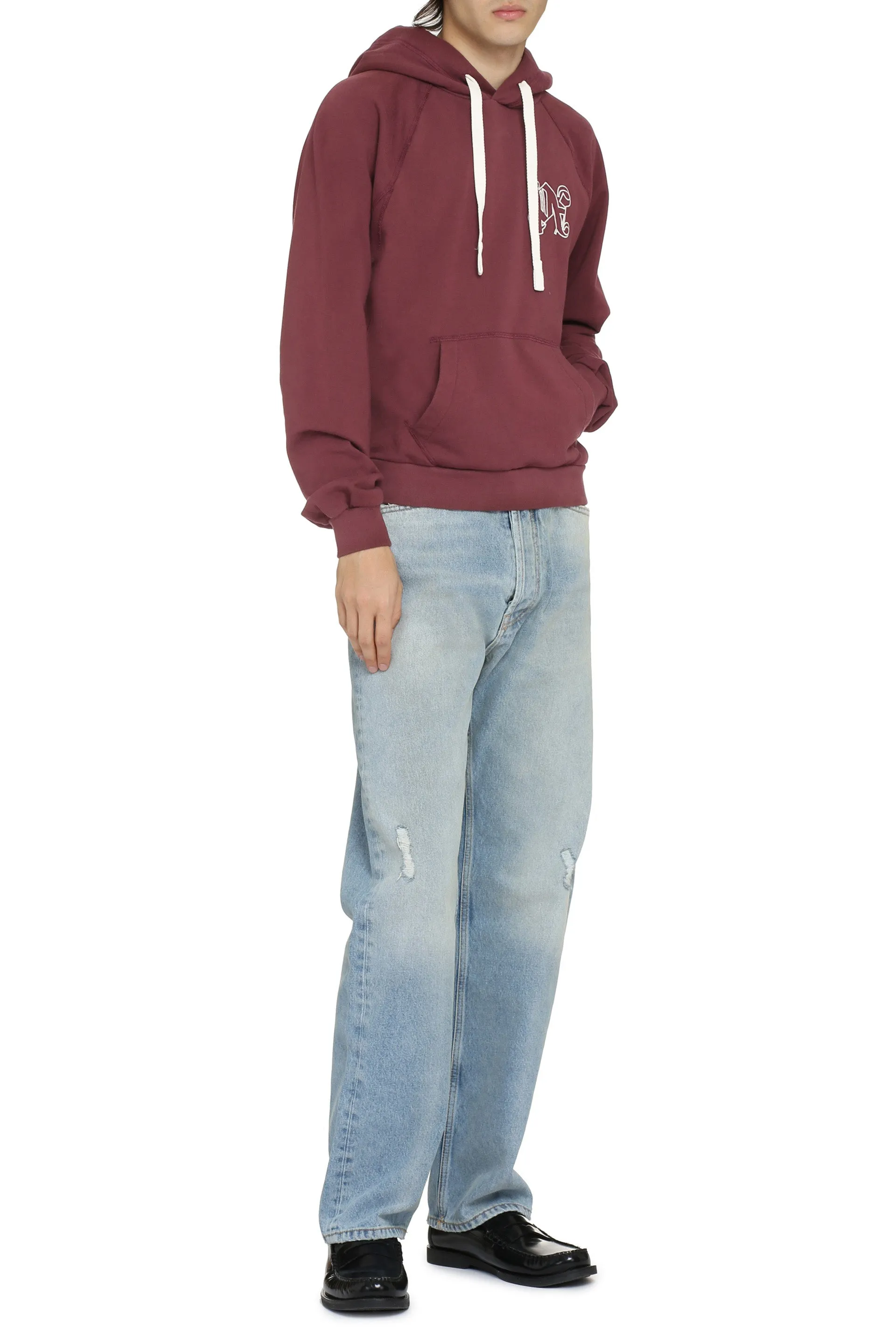 Burgundy Cotton Hoodie sold by Lord & Taylor product image thumbnail 3