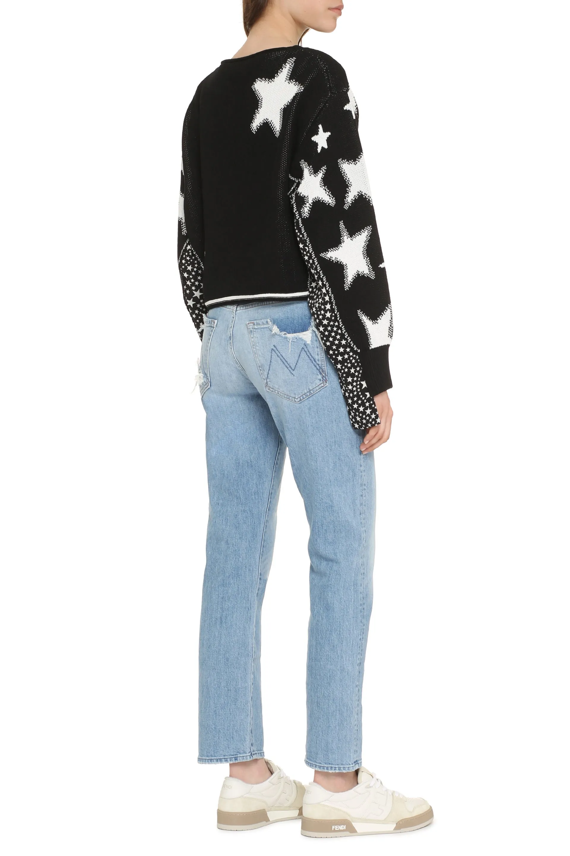Stars Pattern Long Sleeve Sweater sold by Lord & Taylor product image thumbnail 4