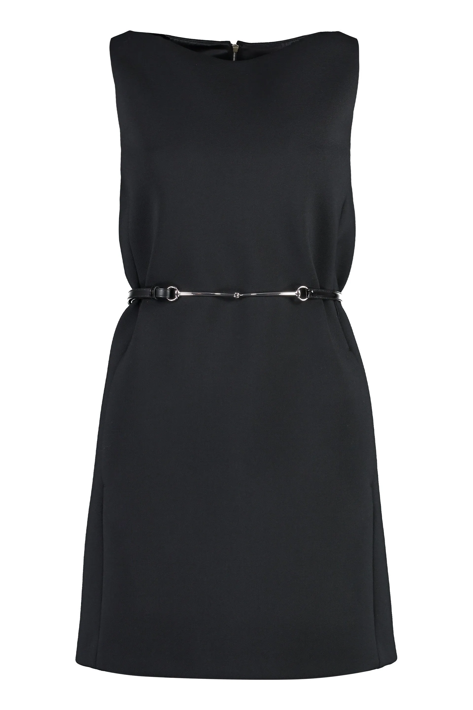 Wool-Blend Dress with Leather Belt sold by Lord & Taylor