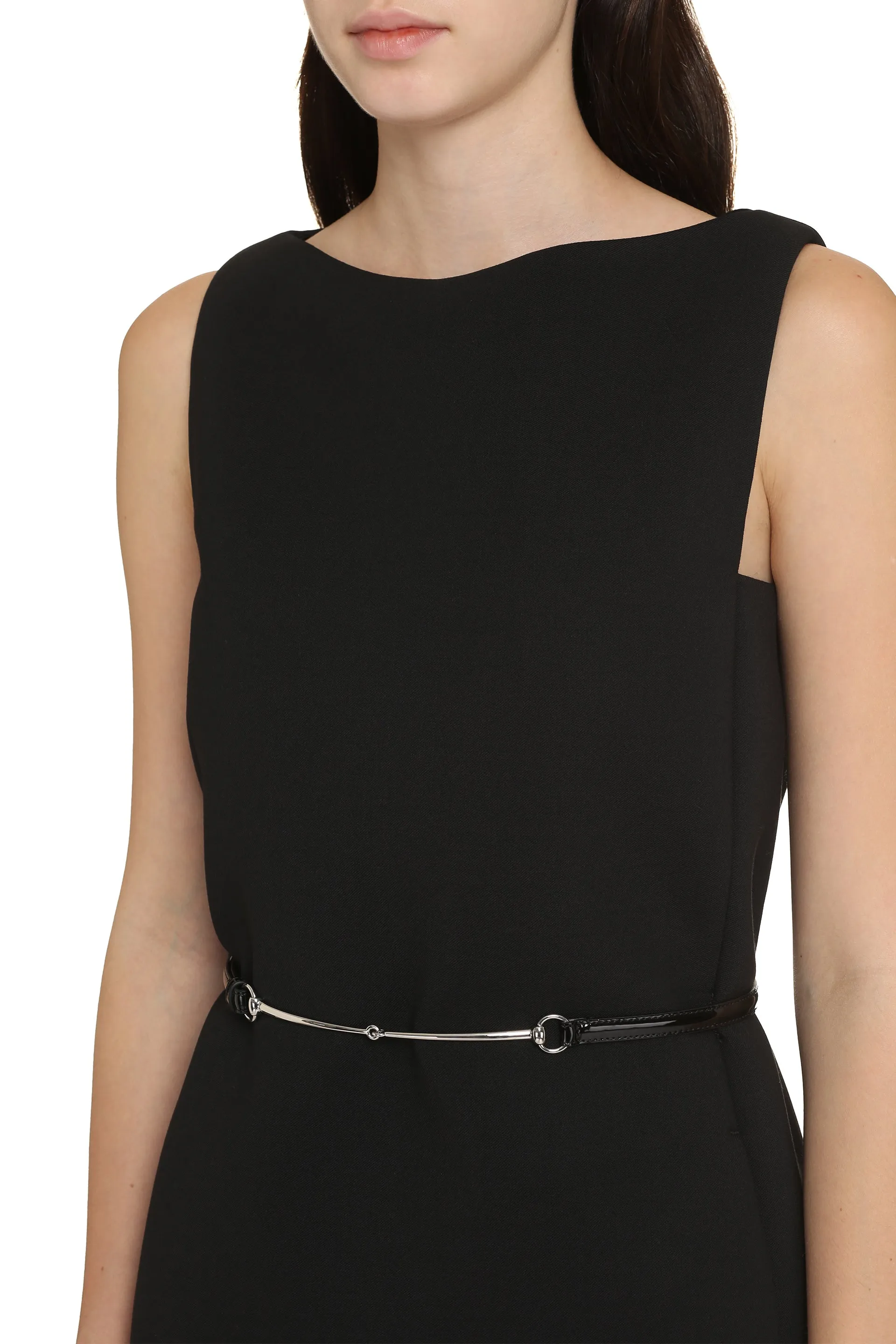 Wool-Blend Dress with Leather Belt sold by Lord & Taylor product image thumbnail 5