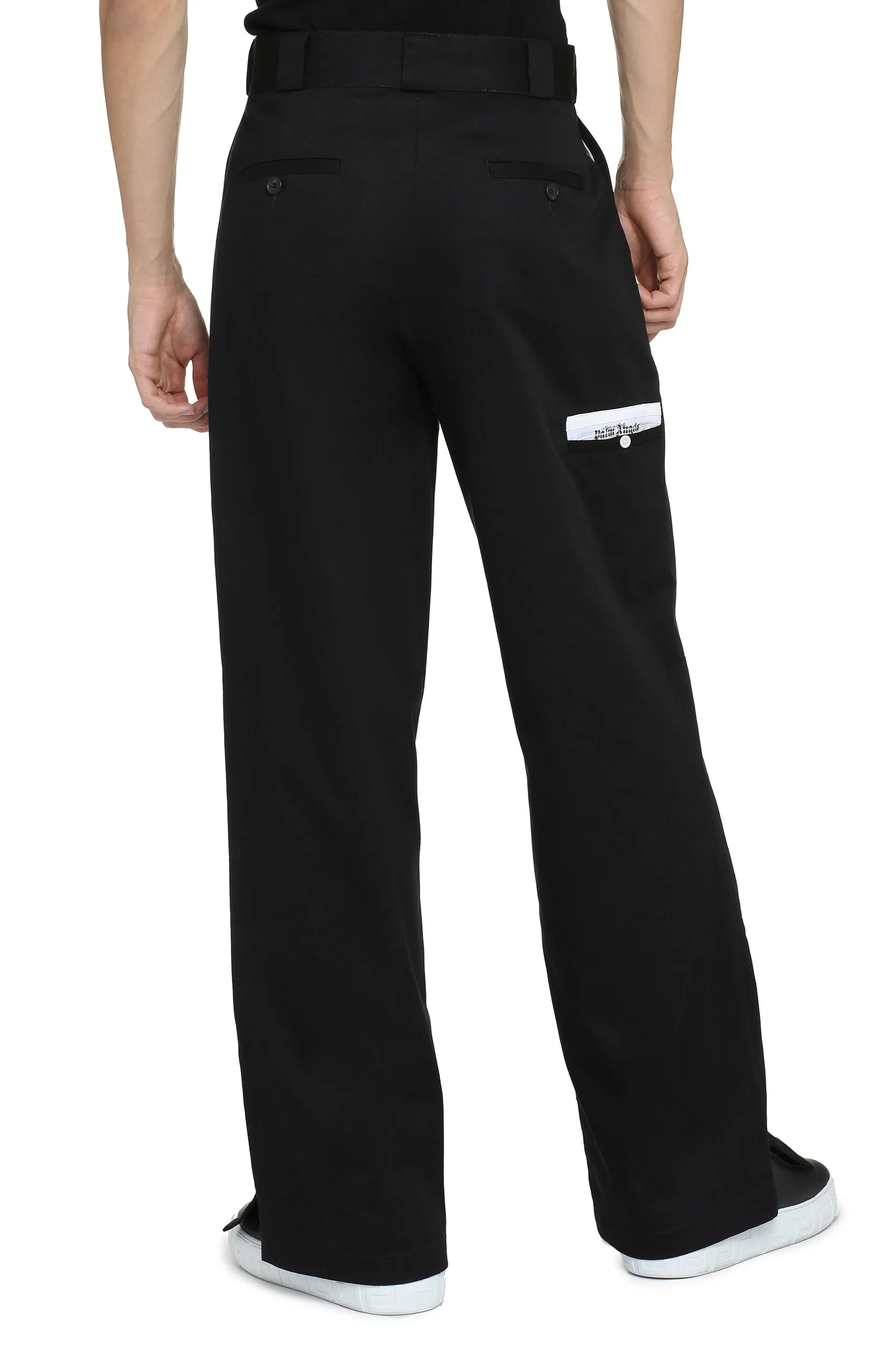 Black Cotton Cargo Trousers sold by Lord & Taylor product image thumbnail 4