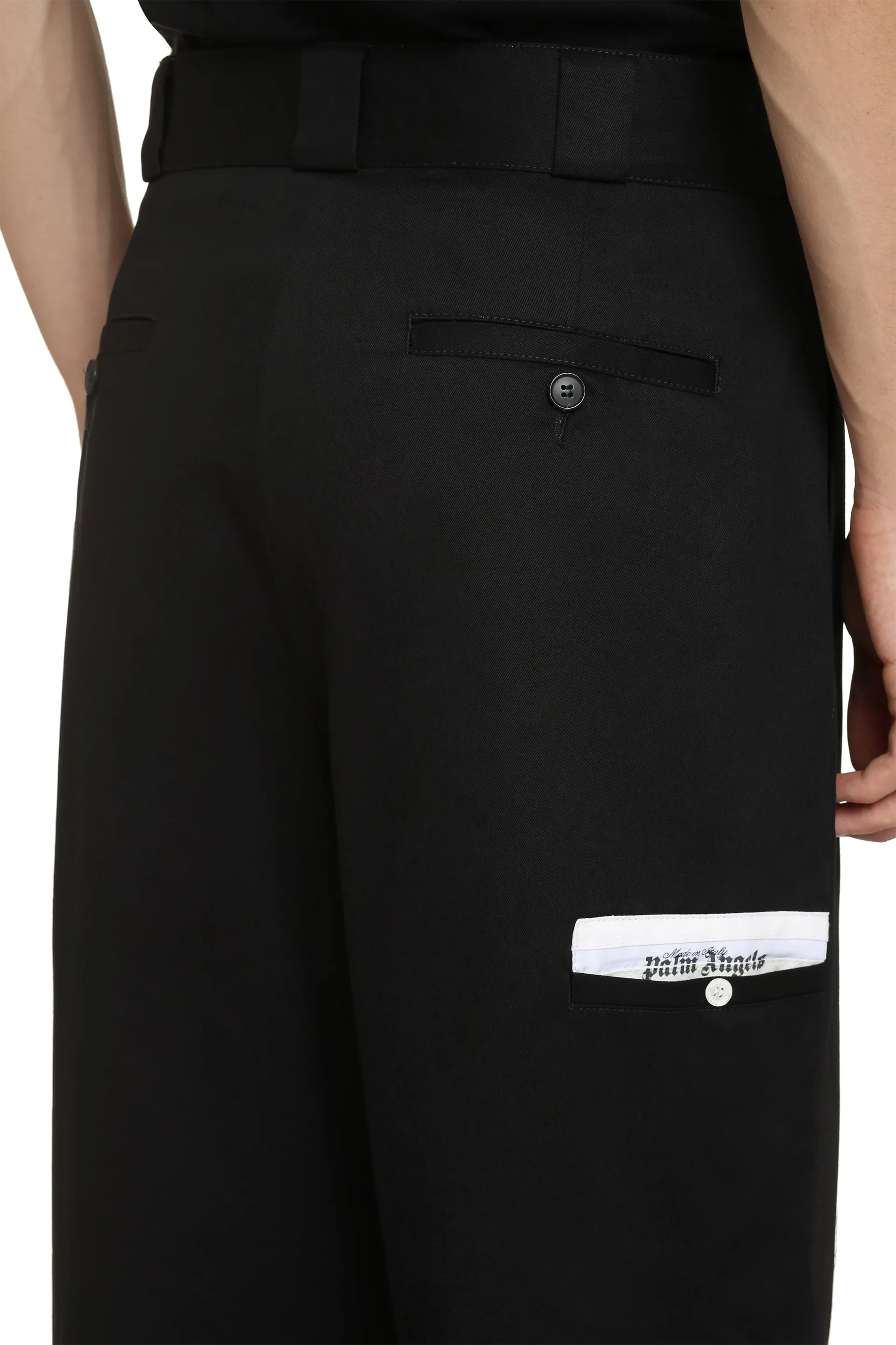 Black Cotton Cargo Trousers sold by Lord & Taylor product image thumbnail 5