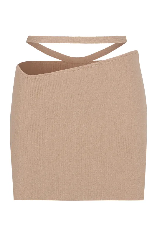 Knitted Cut-Out Mini Skirt sold by Lord & Taylor