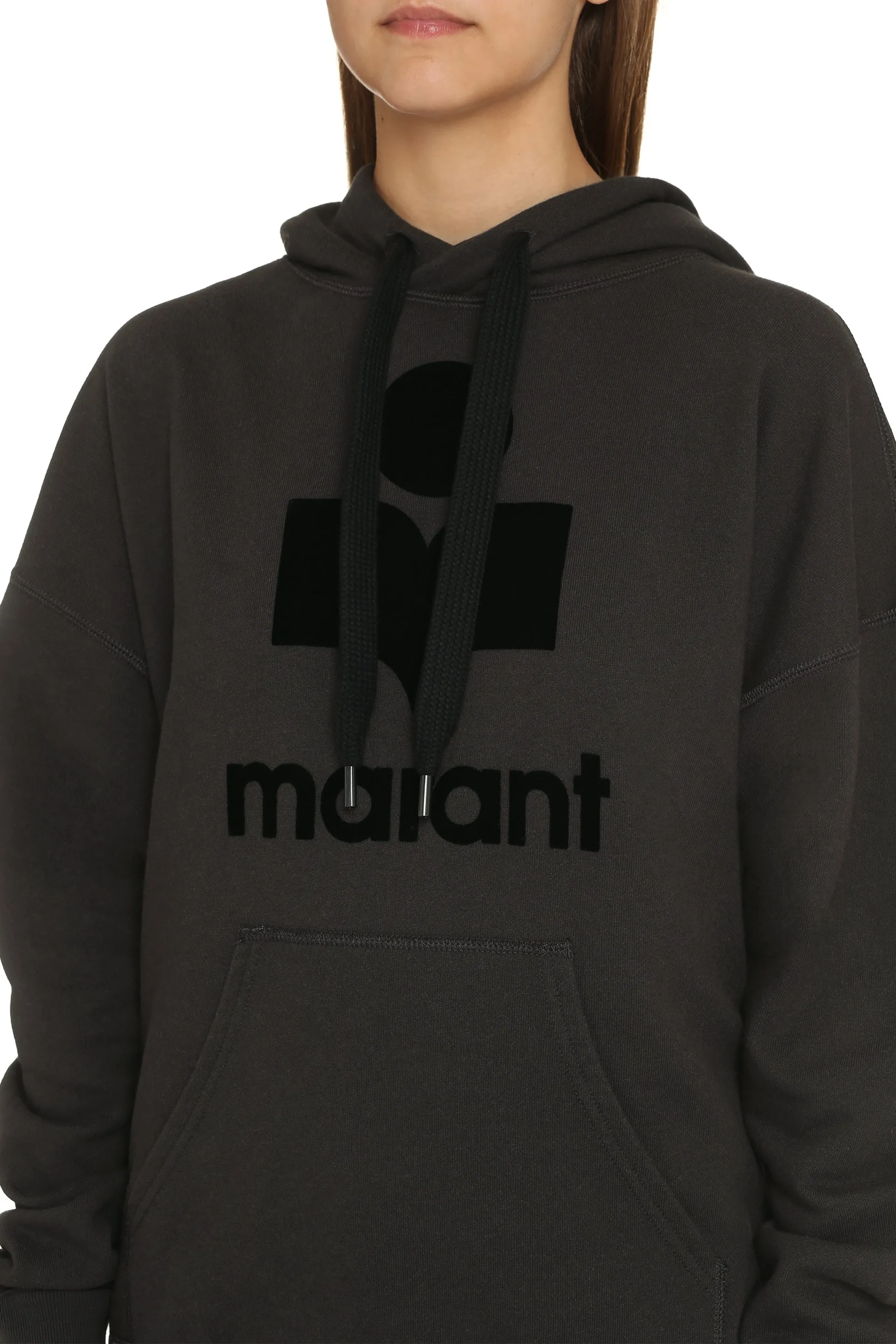 Isabel Marant Mansel Logo Cotton Hoodie sold by Lord & Taylor product image thumbnail 5