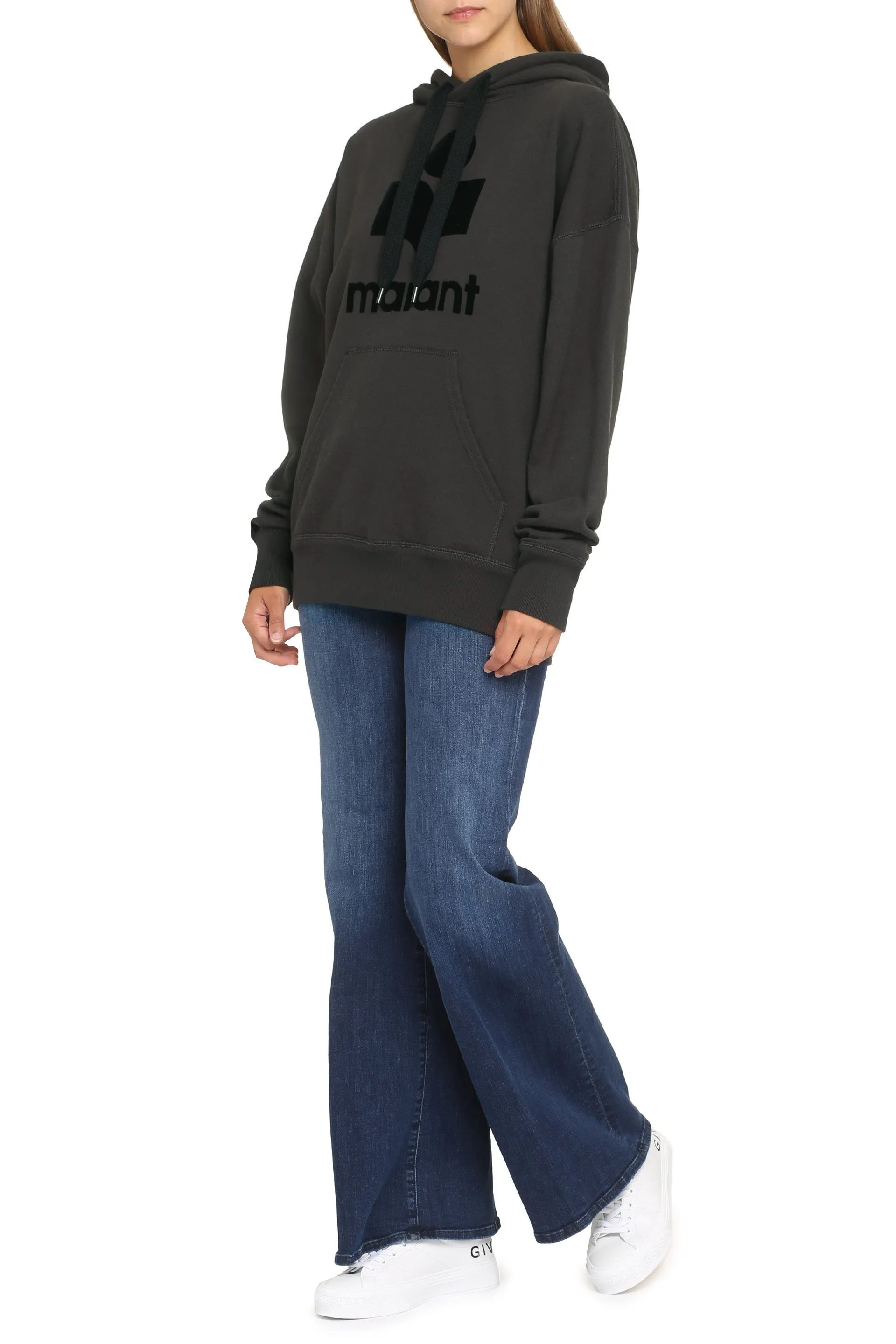 Isabel Marant Mansel Logo Cotton Hoodie sold by Lord & Taylor product image thumbnail 3