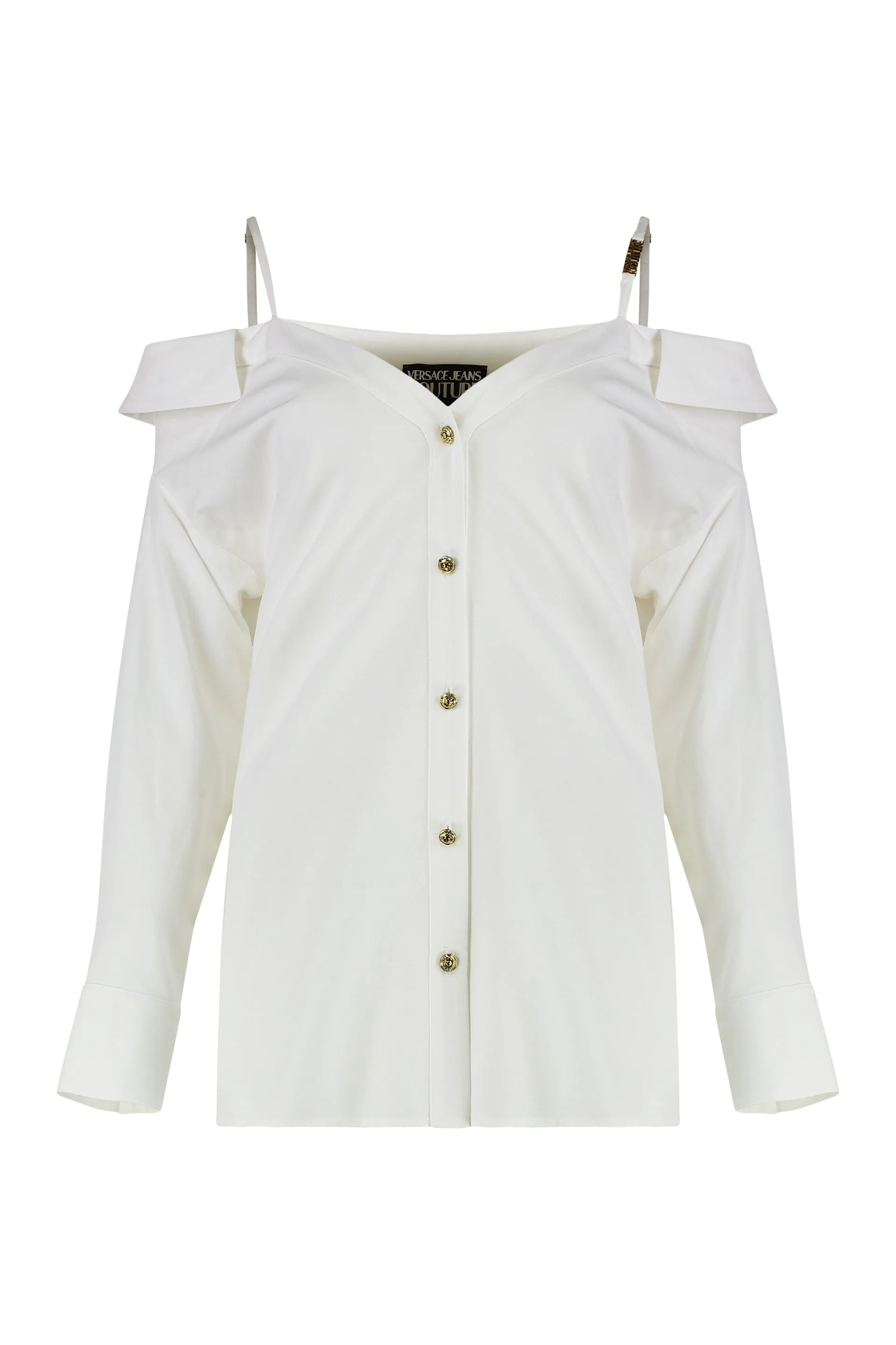 Off-Shoulder Embellished Shirt sold by Lord & Taylor