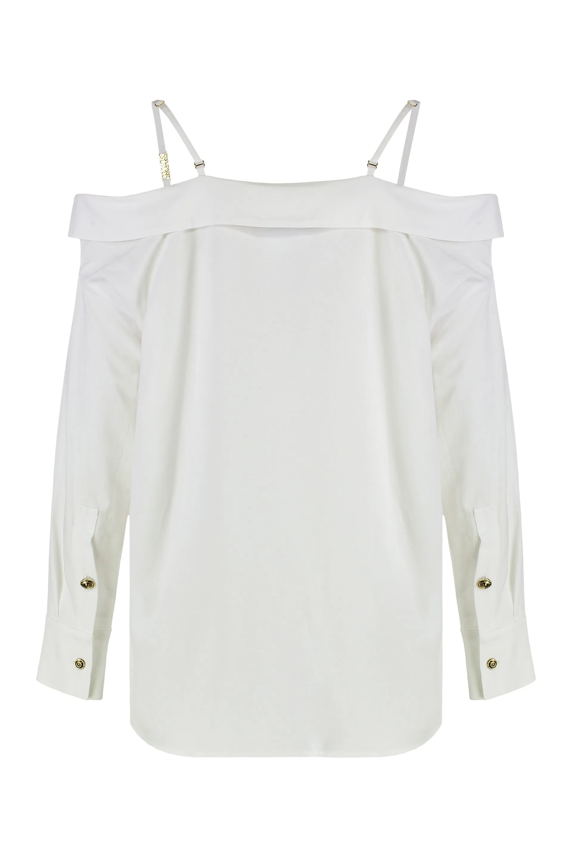 Off-Shoulder Embellished Shirt sold by Lord & Taylor product image thumbnail 2