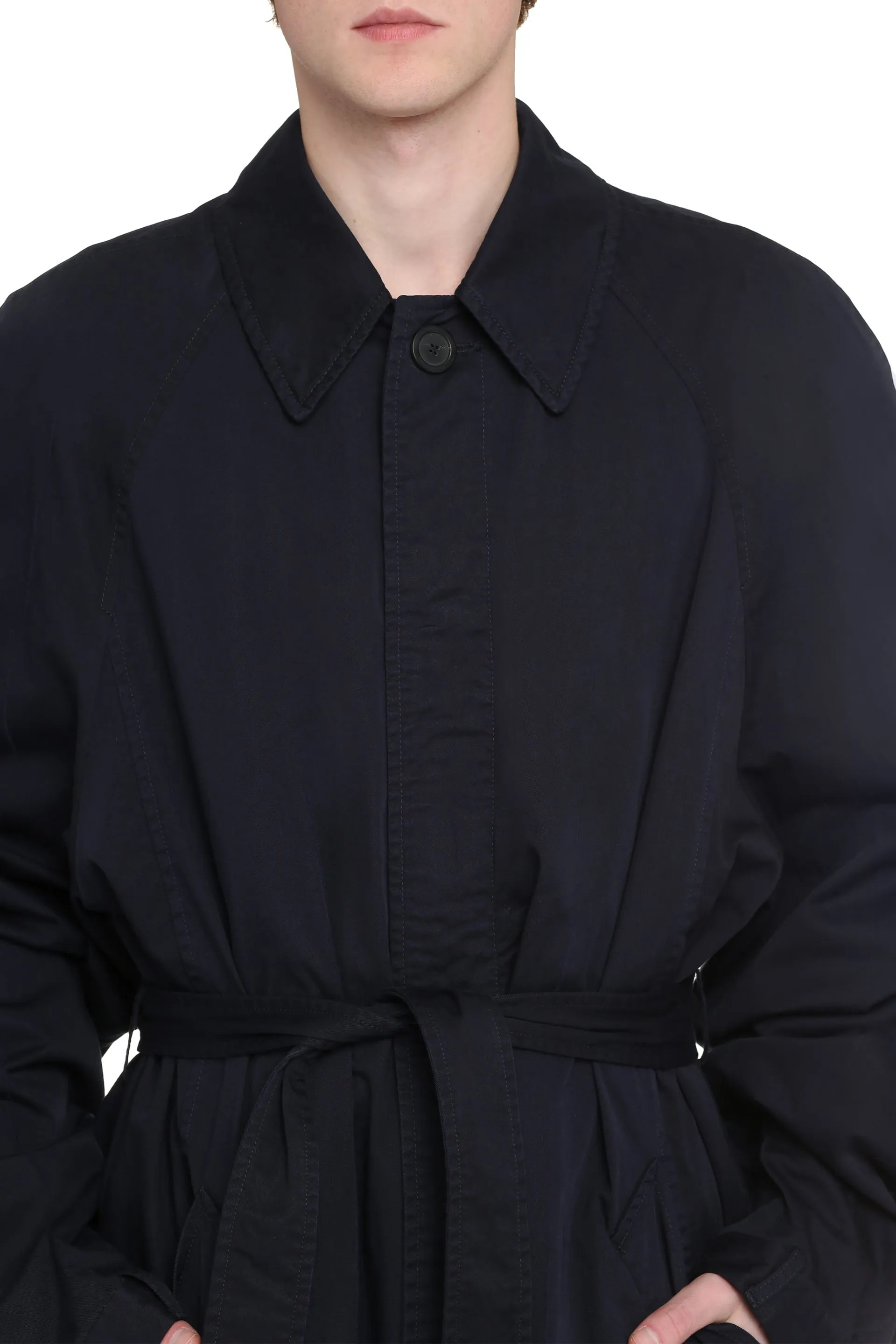 Unisex Deconstructed Cotton Coat sold by Lord & Taylor product image thumbnail 5