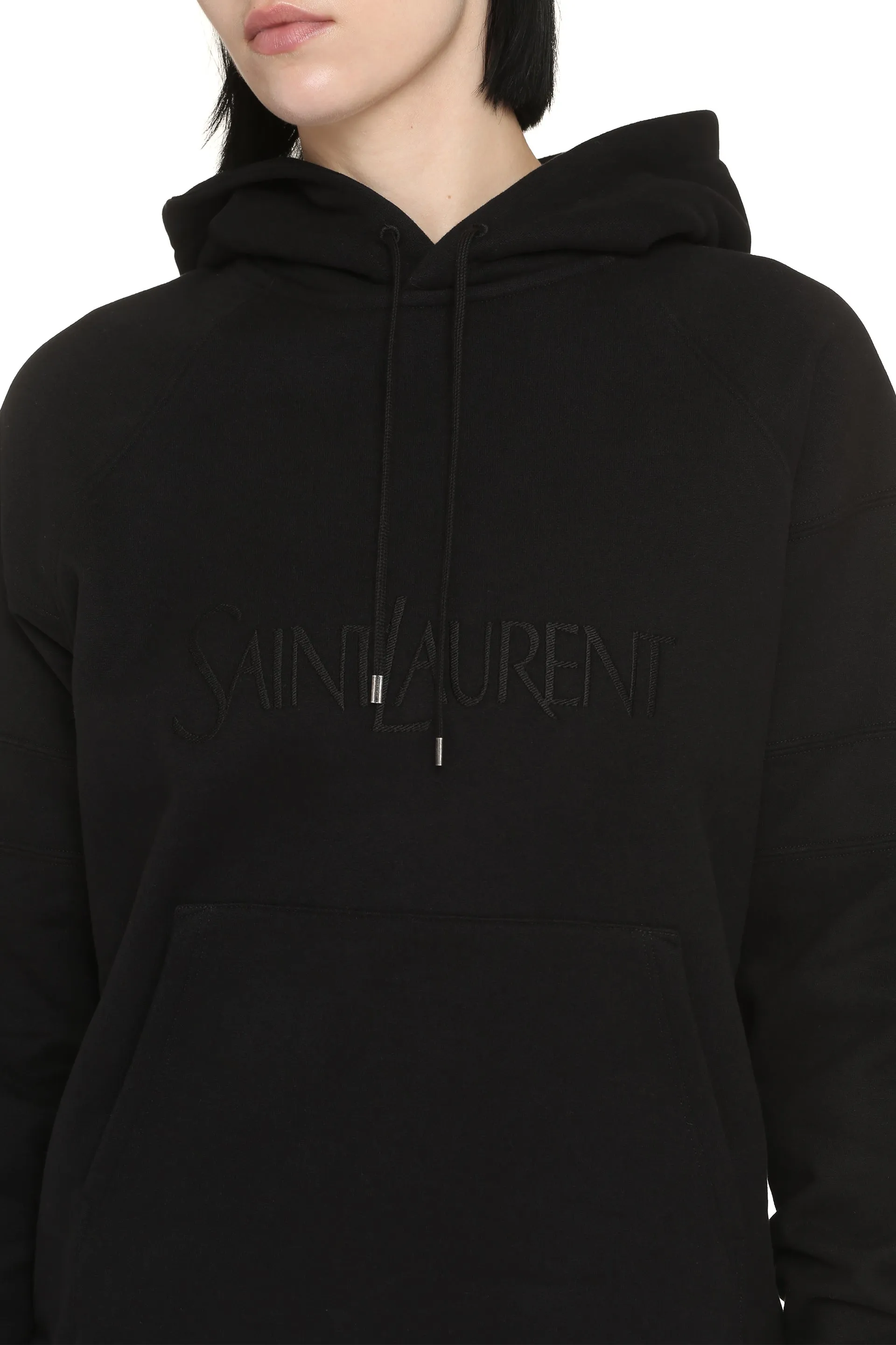 Black Cotton Hoodie sold by Lord & Taylor product image thumbnail 5