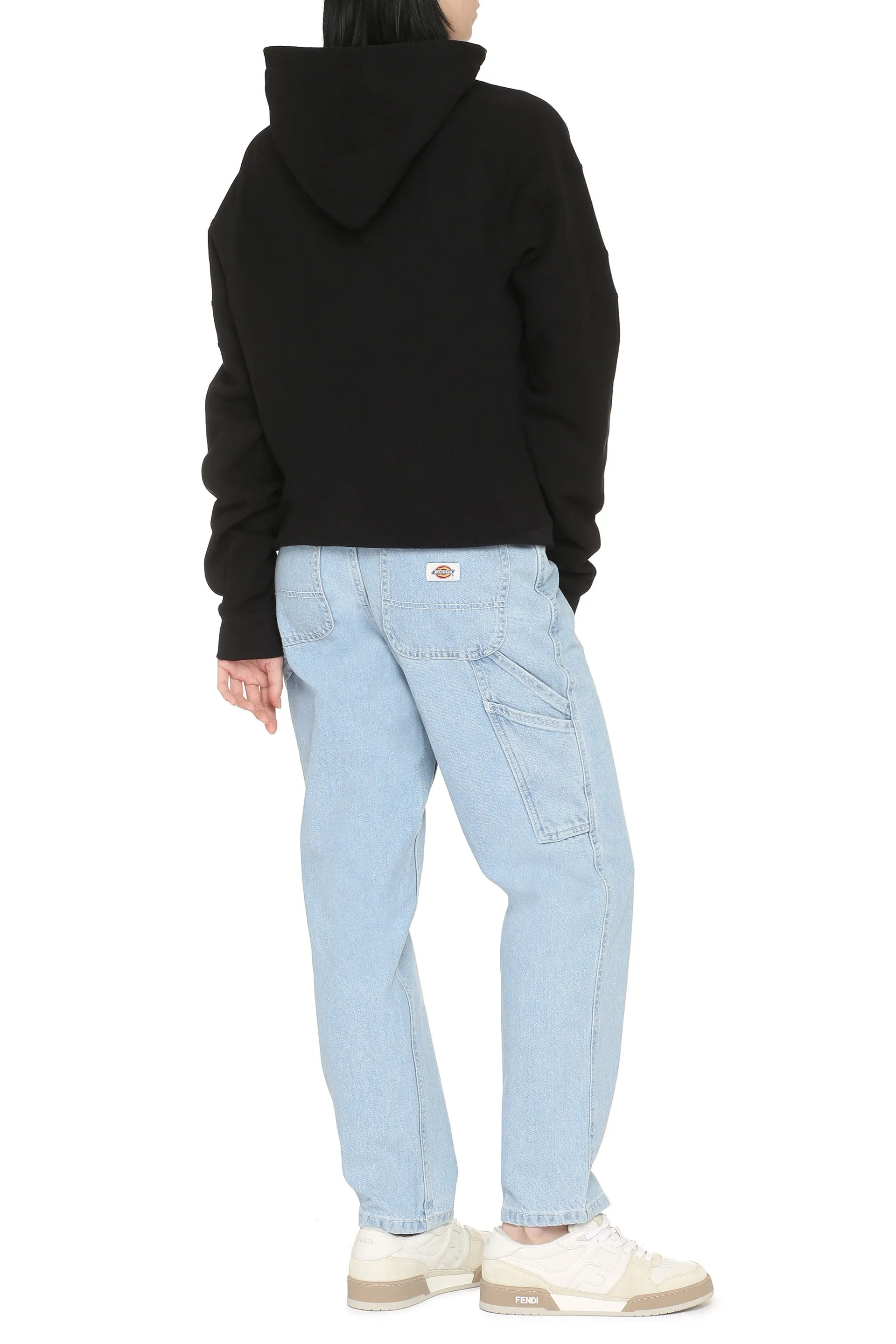Black Cotton Hoodie sold by Lord & Taylor product image thumbnail 4