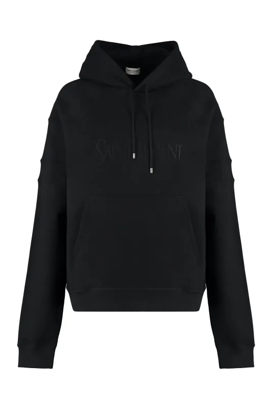 Black Cotton Hoodie sold by Lord & Taylor